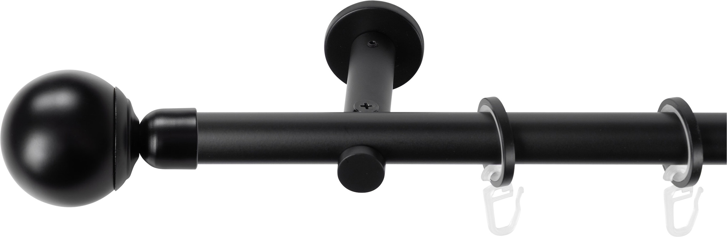 SN DECO GROUP Tringle à rideaux Ø 19 mm 1 course-läufig Fixmass;kürzbar