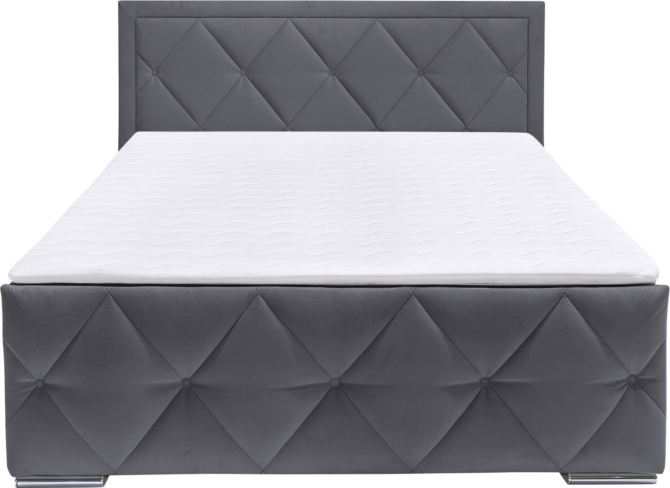 Leonique Lit de boxe »Alfie, Topseller! Inkl. Bettkasten&Topper« Wahlweise mit Knopfsteppung oder Strasssteinen, H2, H3 und H4 wählbar