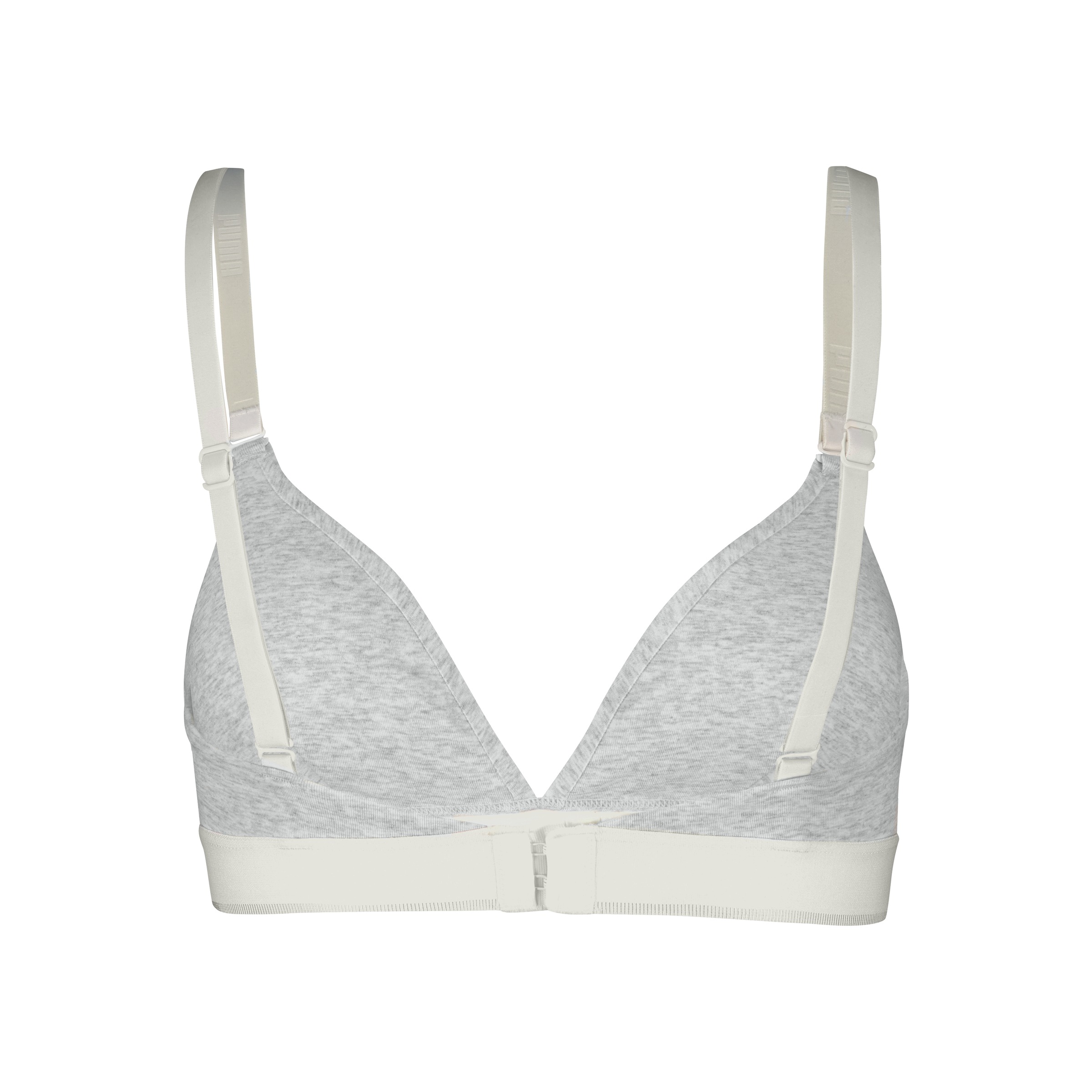 PUMA Brassière »PUMA WOMEN COTTON TRIANGLE BRALETTE 1P« coques rembourrées amovibles pour un look ajustable