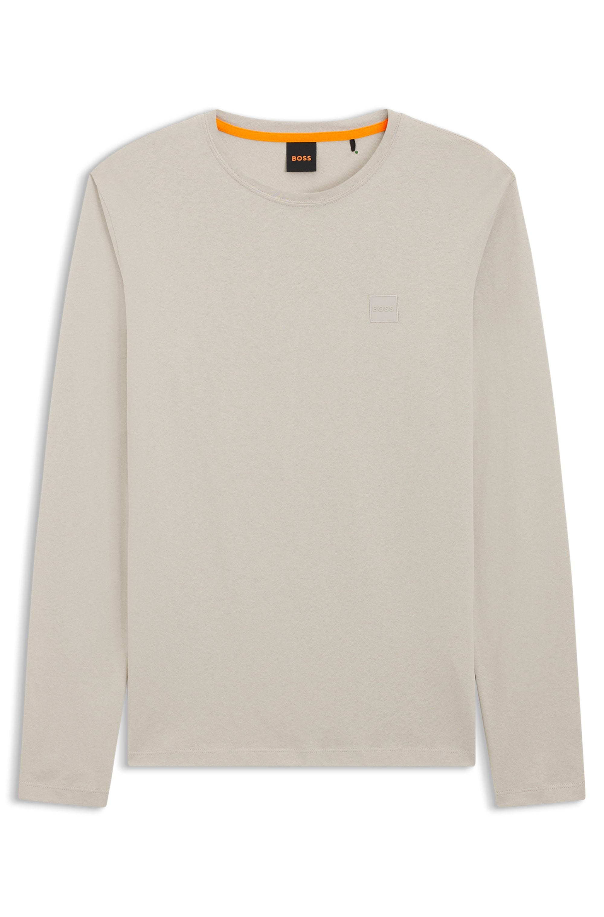 BOSS ORANGE T-shirt à manches longues »Tacks« mit Markenlogo auf der Brust