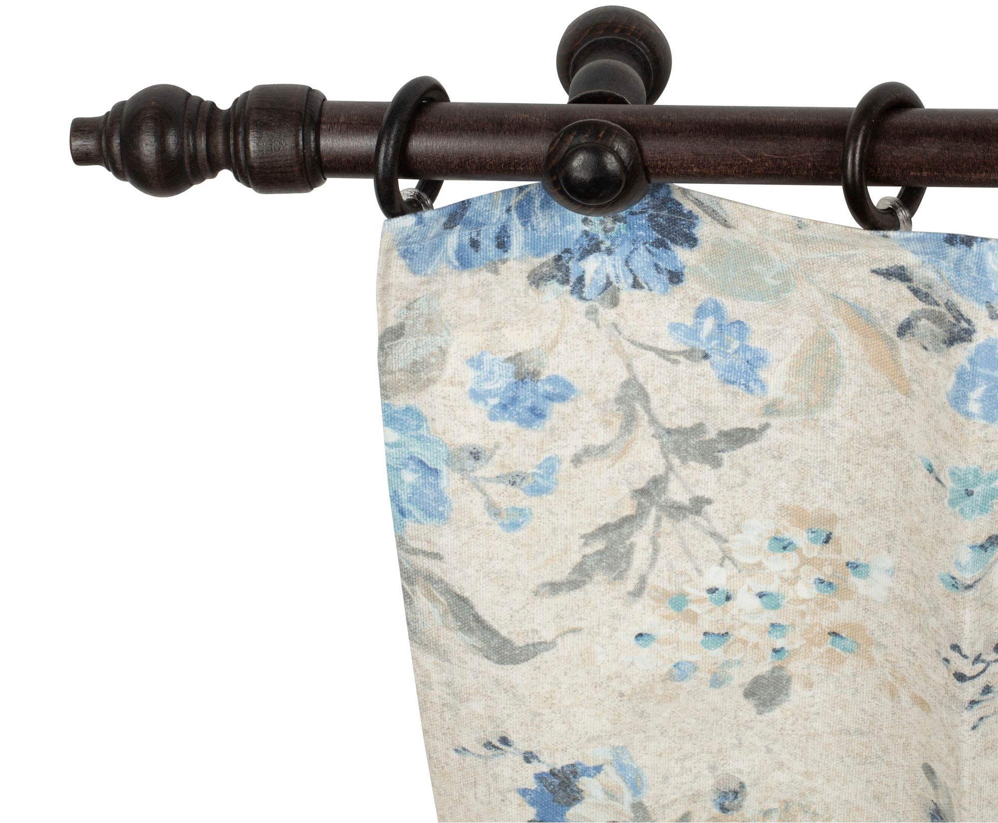 SN DECO GROUP Gardinenstange »Filigrano« 1 läufig-läufig Fixmass 28 mm, Holz, verschiedene Längen und Farben, Komplettset