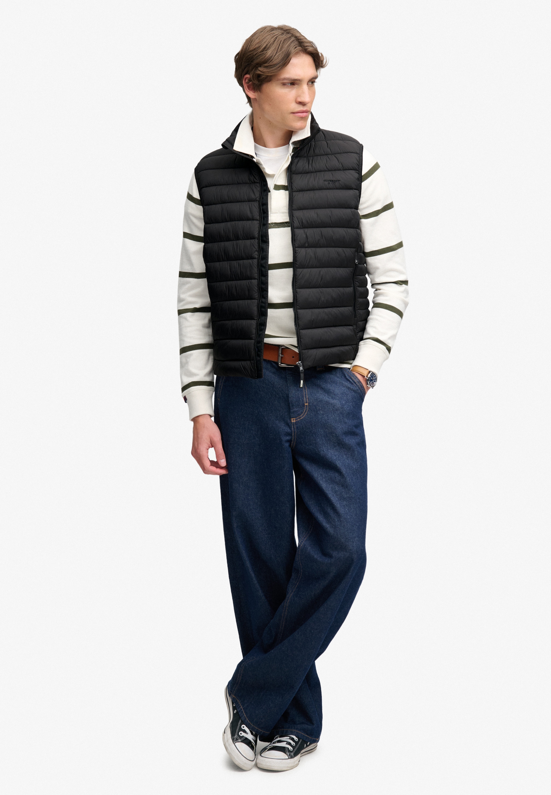 Superdry Steppweste »FUJI LITE PADDED GILET« Kunstfaser, slim fit