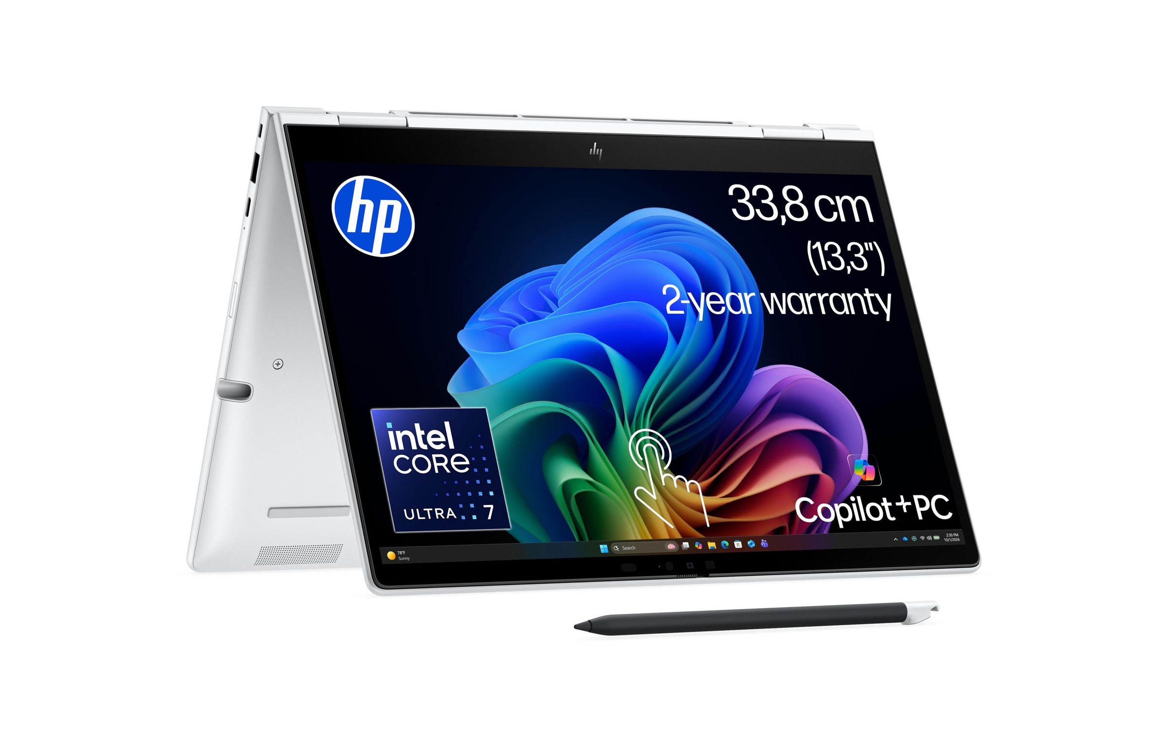 HP Ordinateur portable »Notebook 8 Flip G2i 13« / 13,3 ″ Intel Core Ultra 7 NPU intégrée (Neural Processing Unit)
