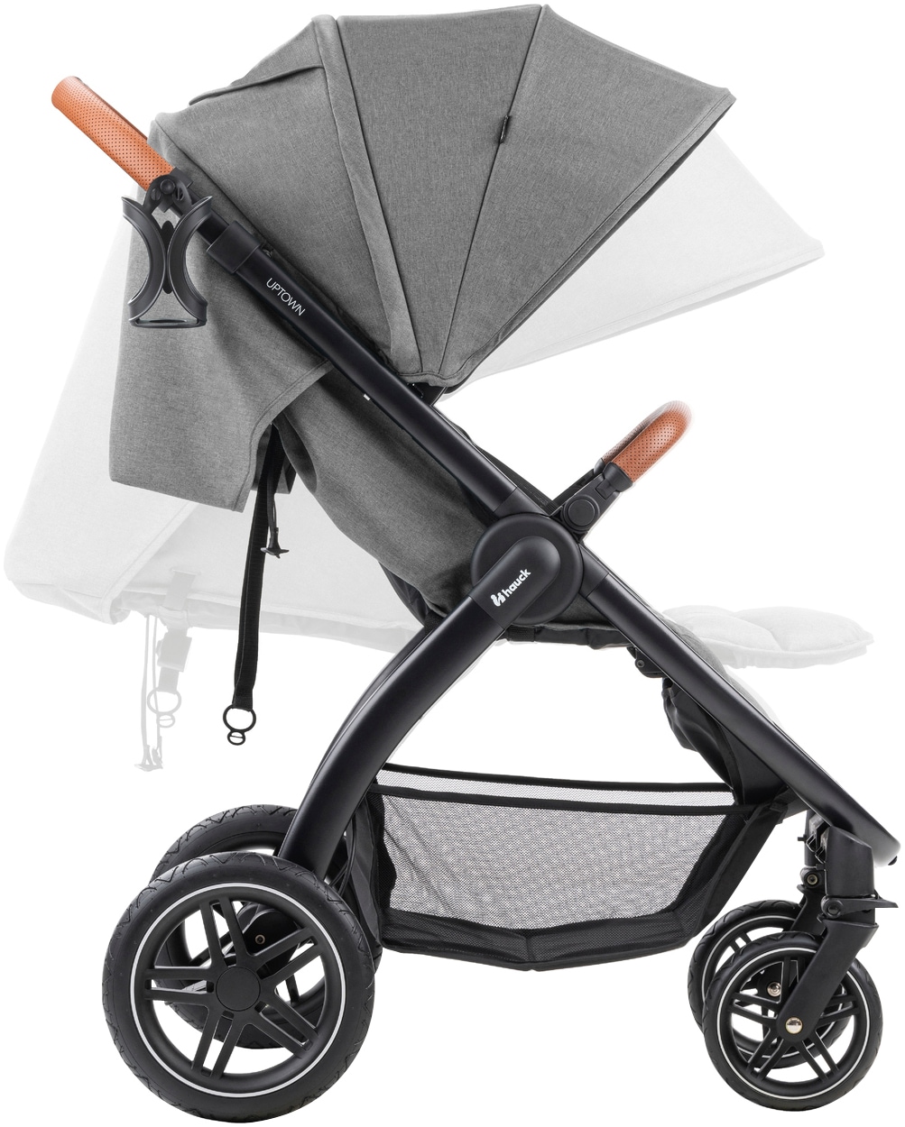 Hauck Poussette pour enfants »Uptown, Black Melange Grey« 22 kilos bis 22 kg belastbar