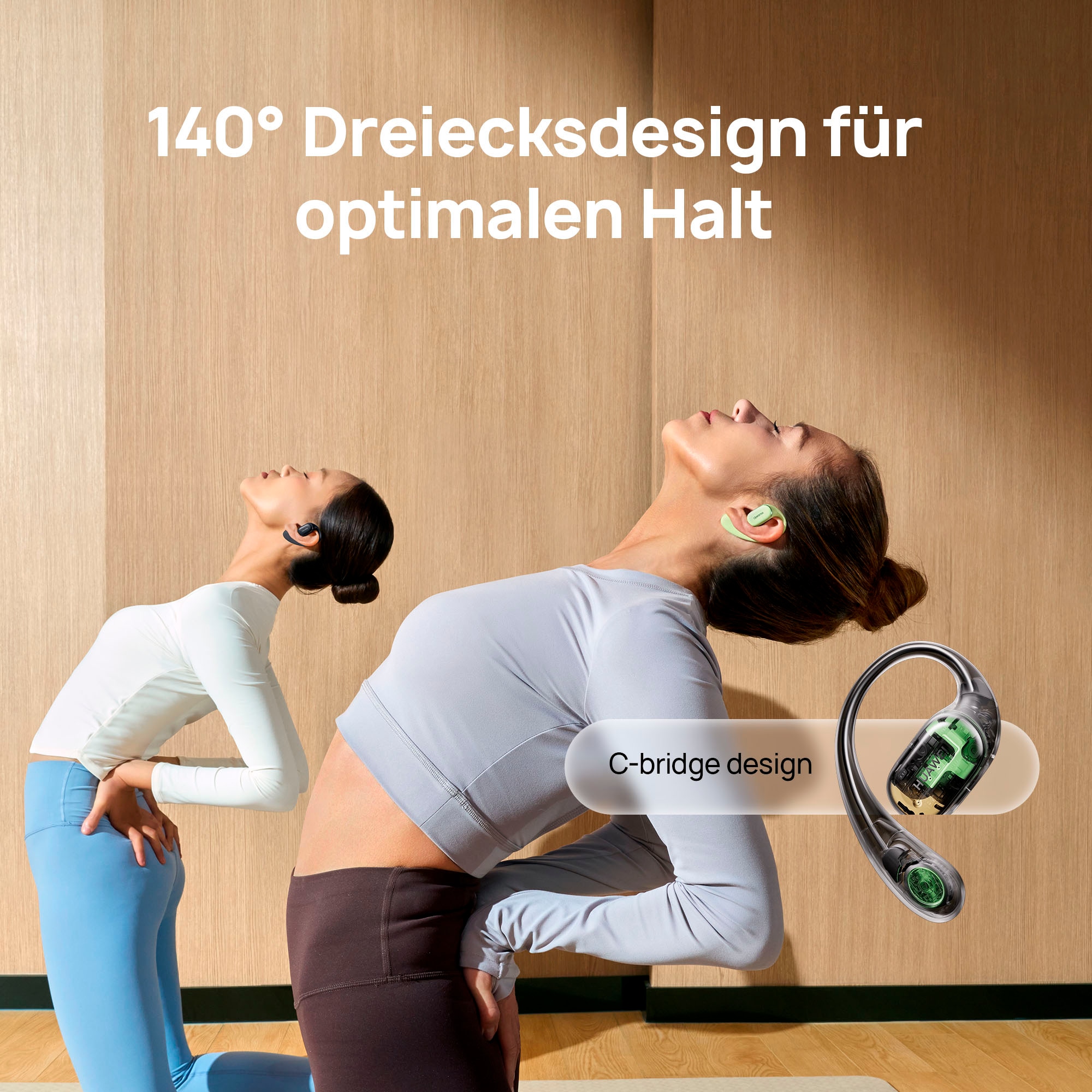 Huawei Open-Ear-Kopfhörer »FreeArc« A2DP Bluetooth Freisprechfunktion