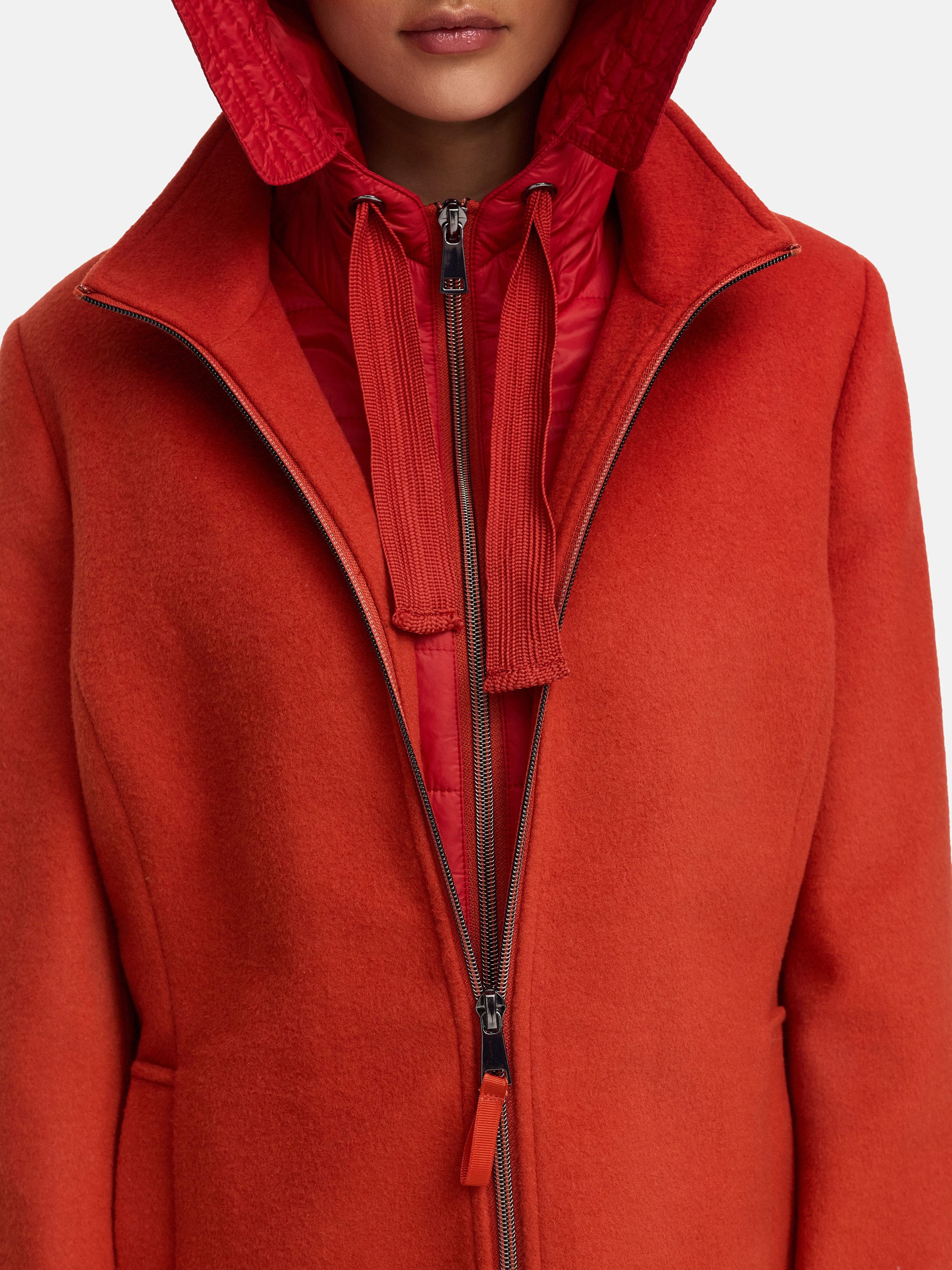 MANISA Veste en laine mit Kapuze mit herausnehmbarer Kapuze