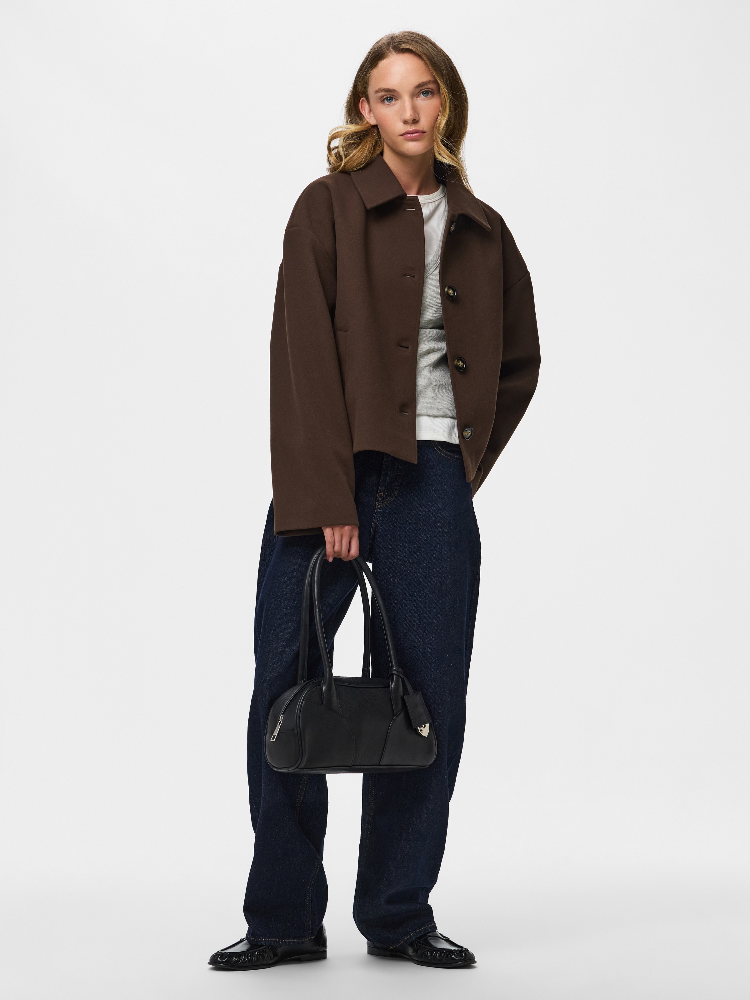 pieces Veste courte »PCAYA SHORT COAT NOOS BC« Kunstfaser