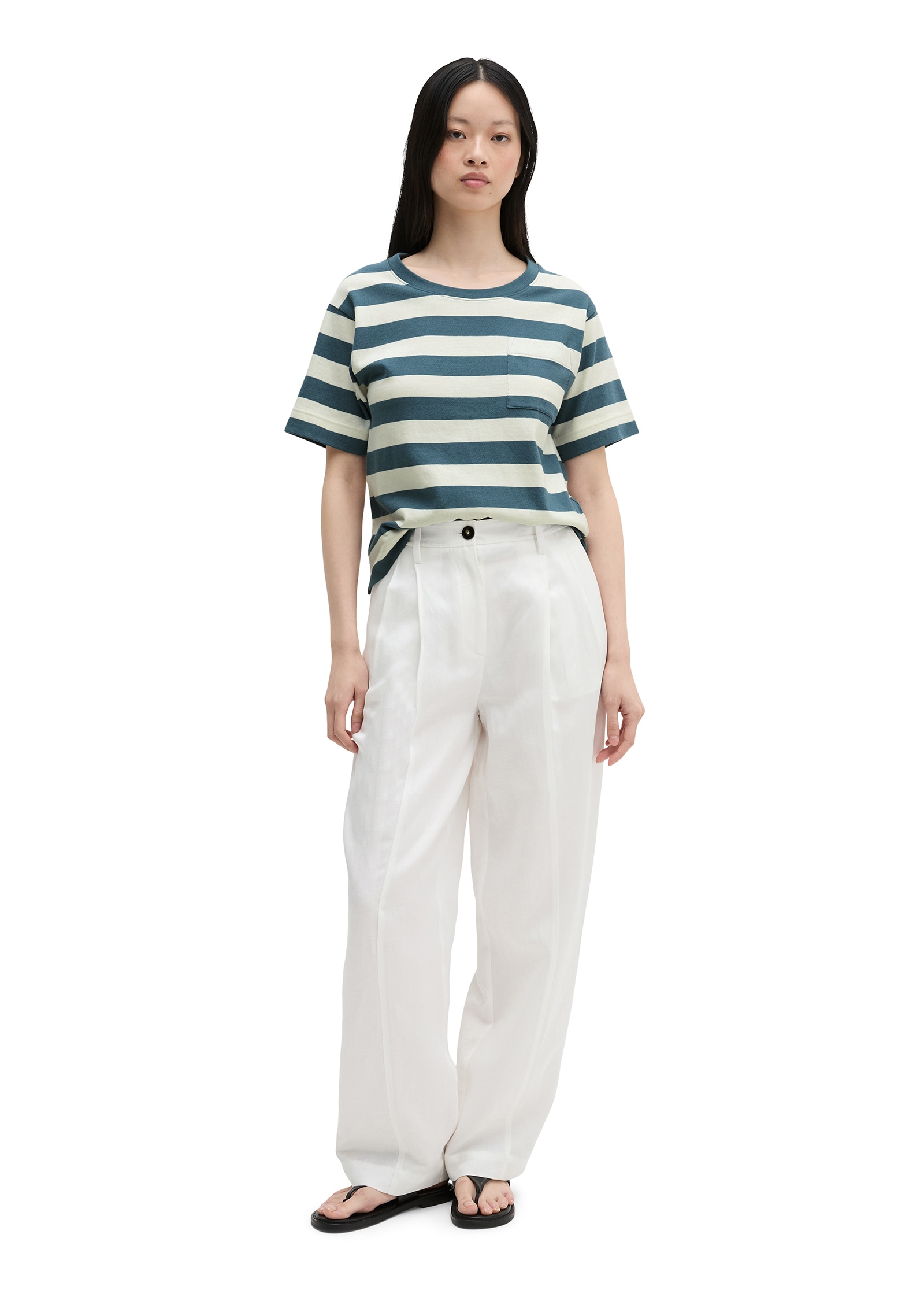 Marc O'Polo T-shirt rayé, loose en jersey simple doux