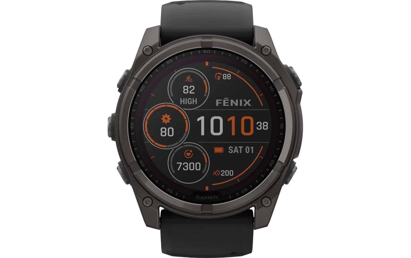 Garmin Smartwatch »Fenix 8 Solar Sapphire«(/ 1,4 ″)