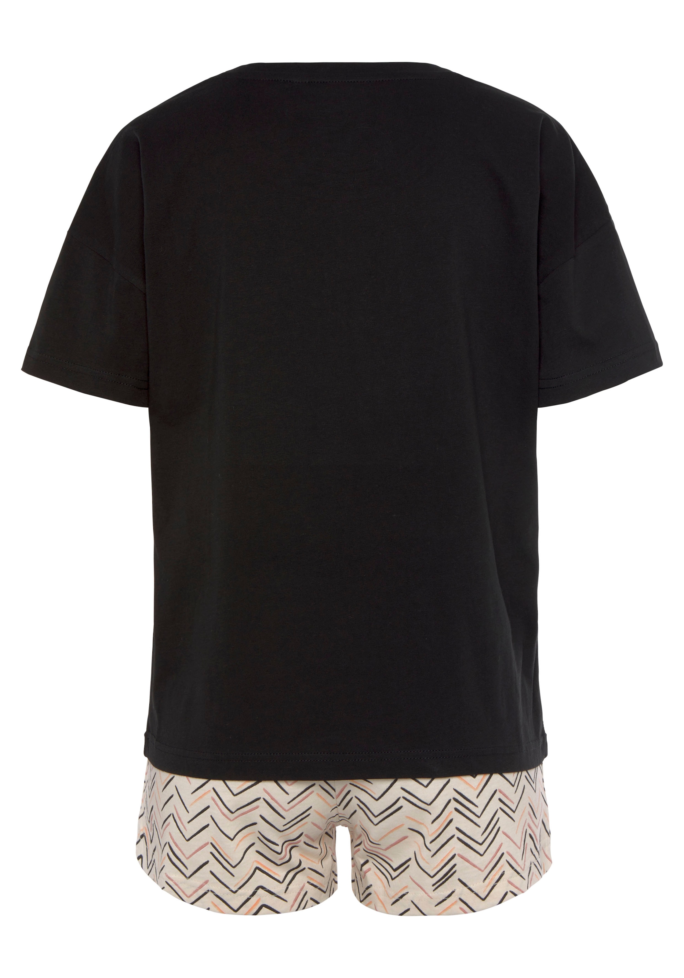 Vivance Dreams Shorty Set, 2 pièces mit malerischem Fischgrat-Muster