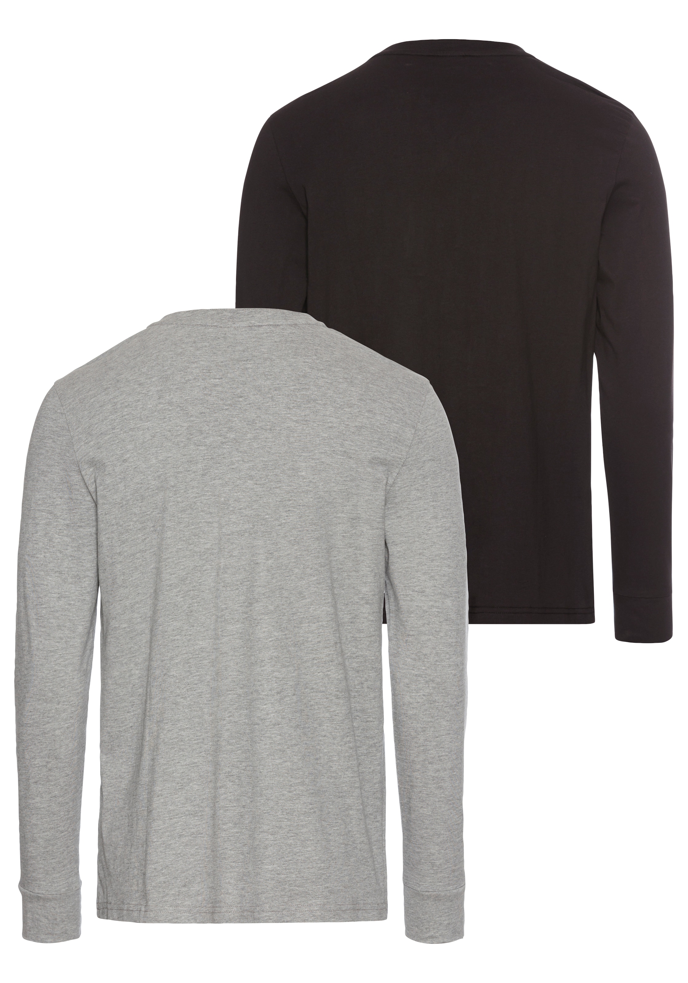 H.I.S T-shirt Henleys 2-er Pack,  mit Knopfleiste