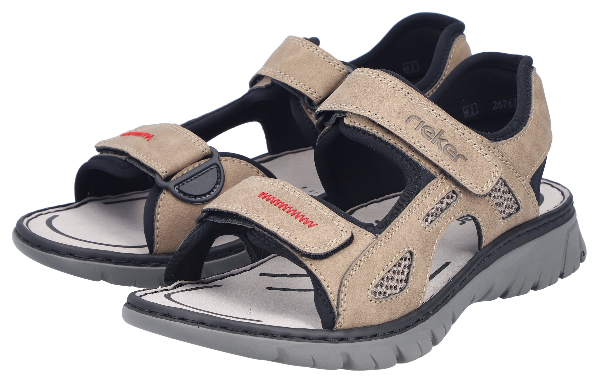 Rieker Sandale  Chaussure d'été, chaussure à scratch, sandale d'extérieur, style trekking