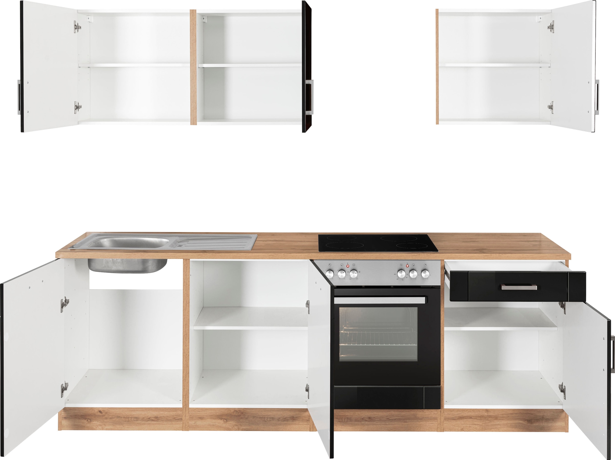 KOCHSTATION Kitchenette »KS-Tinnum« sans appareils électriques, largeur 240 cm