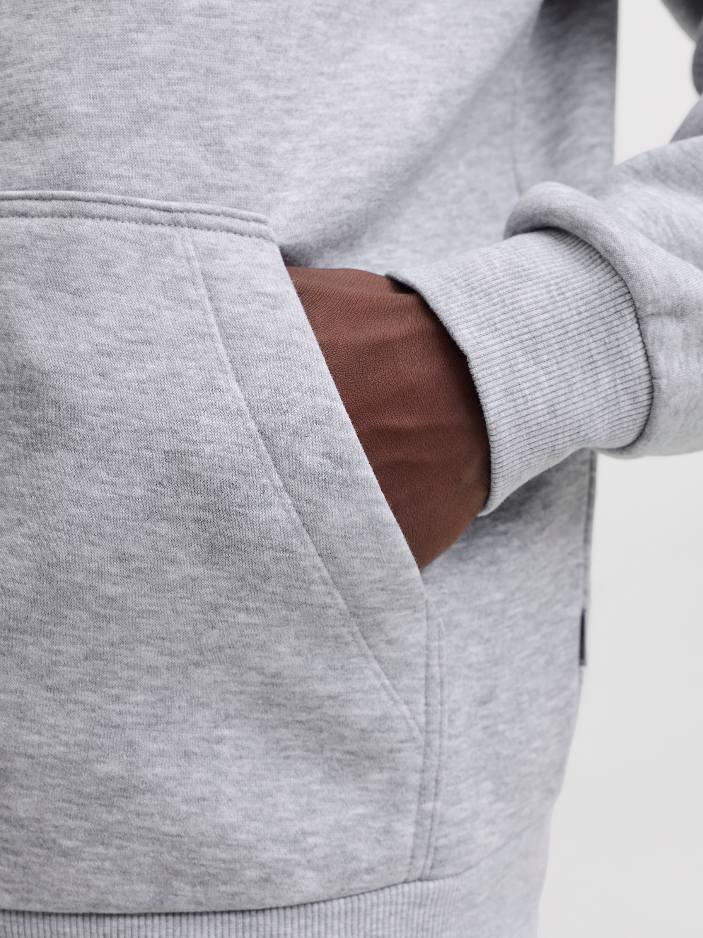 Jack & Jones Veste sweat »JJEBRADLEY SWEAT ZIP HN NOOS« mélange de matériaux, coupe régulière