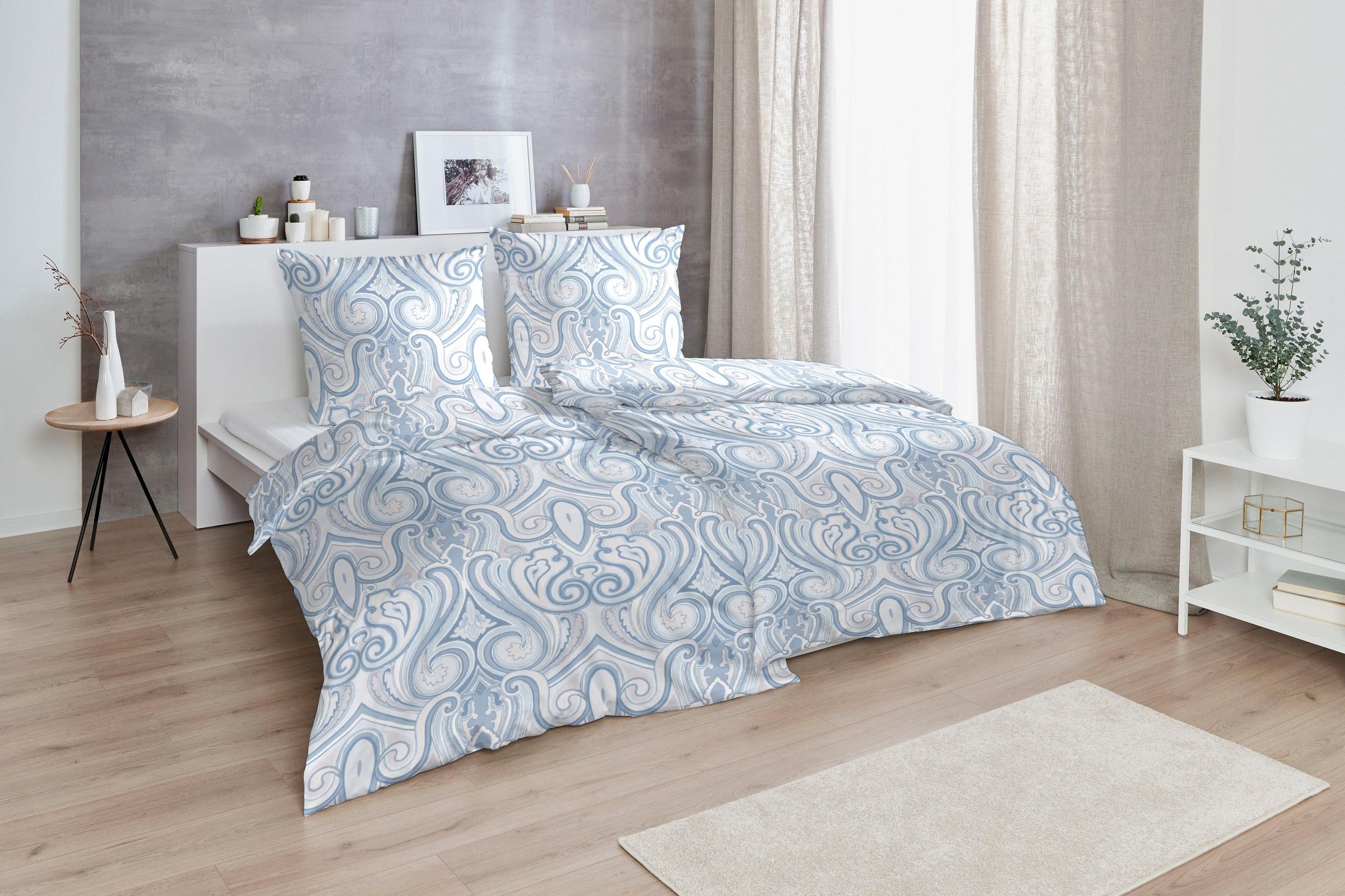 Primera Bettwäsche »Eisblume« 2 Stk. tlg. mit abstraktem Blumenmuster