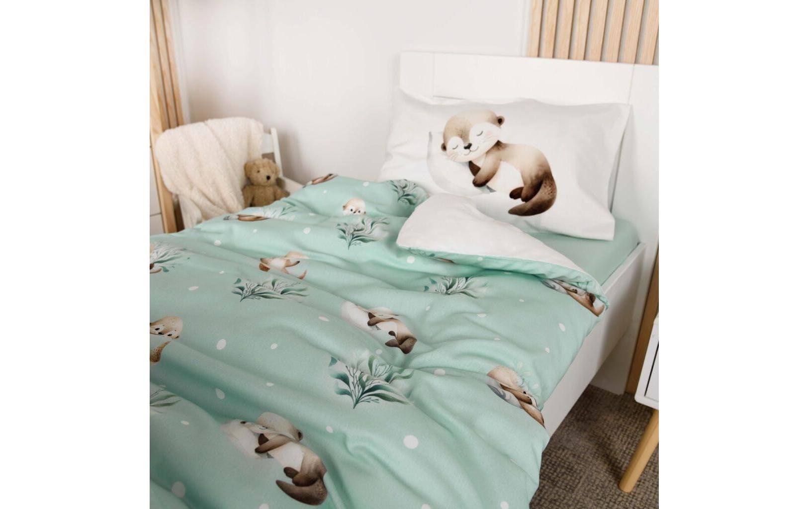 Herding Linge de lit pour enfants »Schnuffel-Otter« 2 Wendebettwäsche