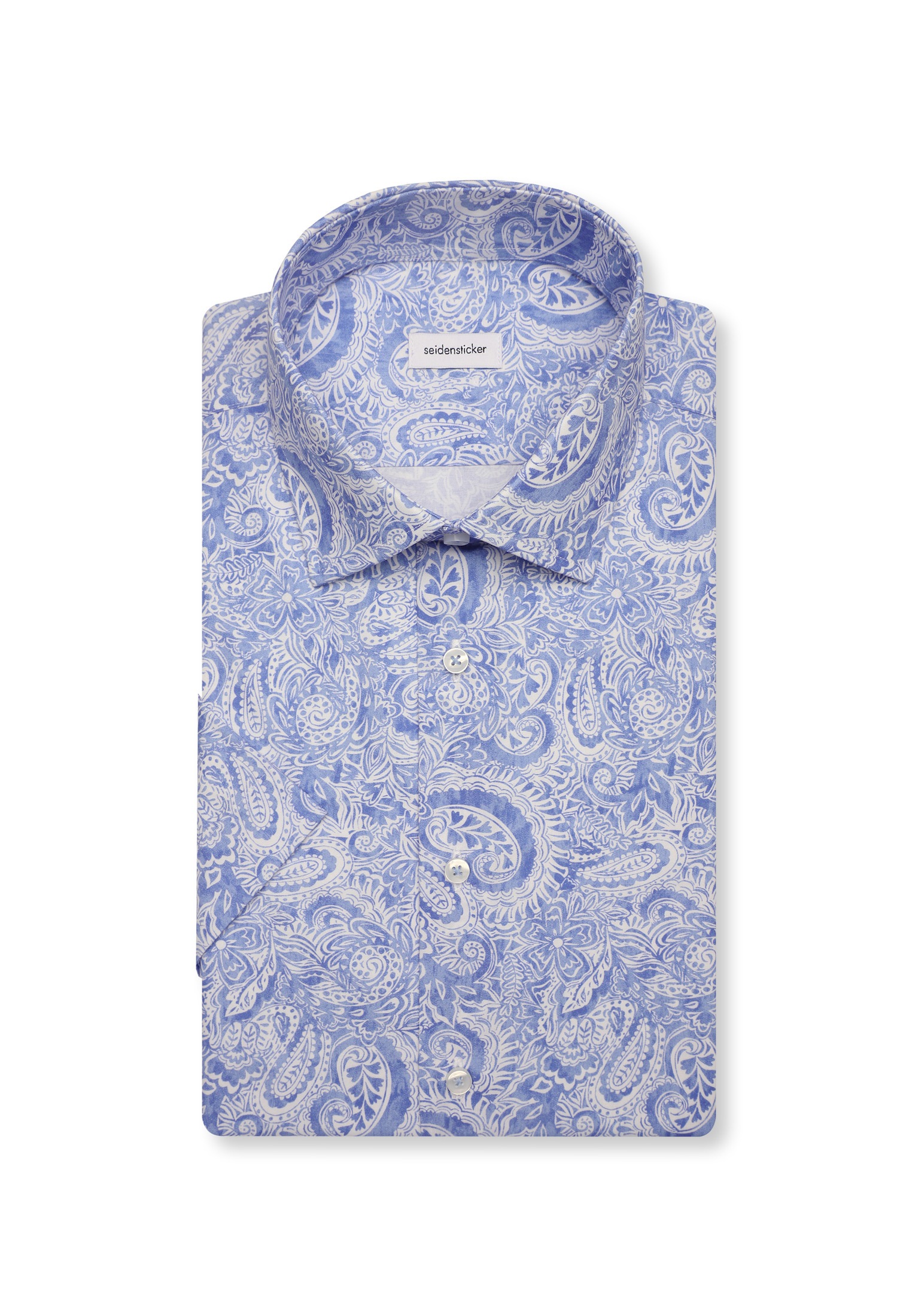 seidensticker Chemise d'affaires »Shaped« Shaped 1/2 Kentkragen Paisley