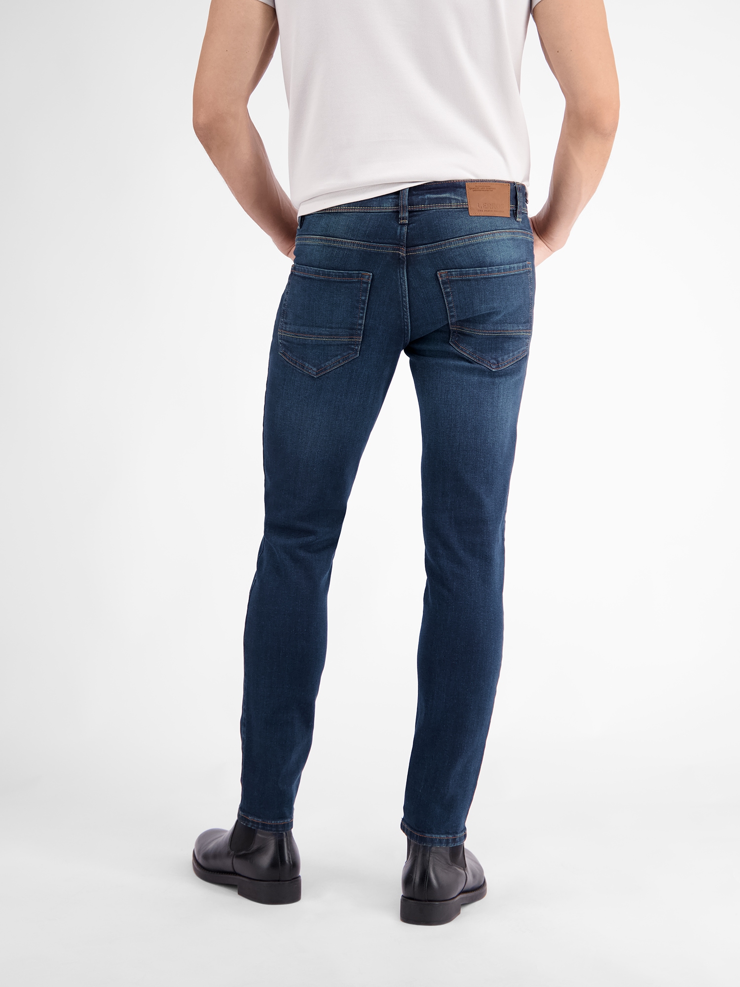 LERROS 5-Pocket-Hose »LERROS CONLIN 5-Pocket Stretch-Denim, SLIM FIT, unifarben CONLIN«