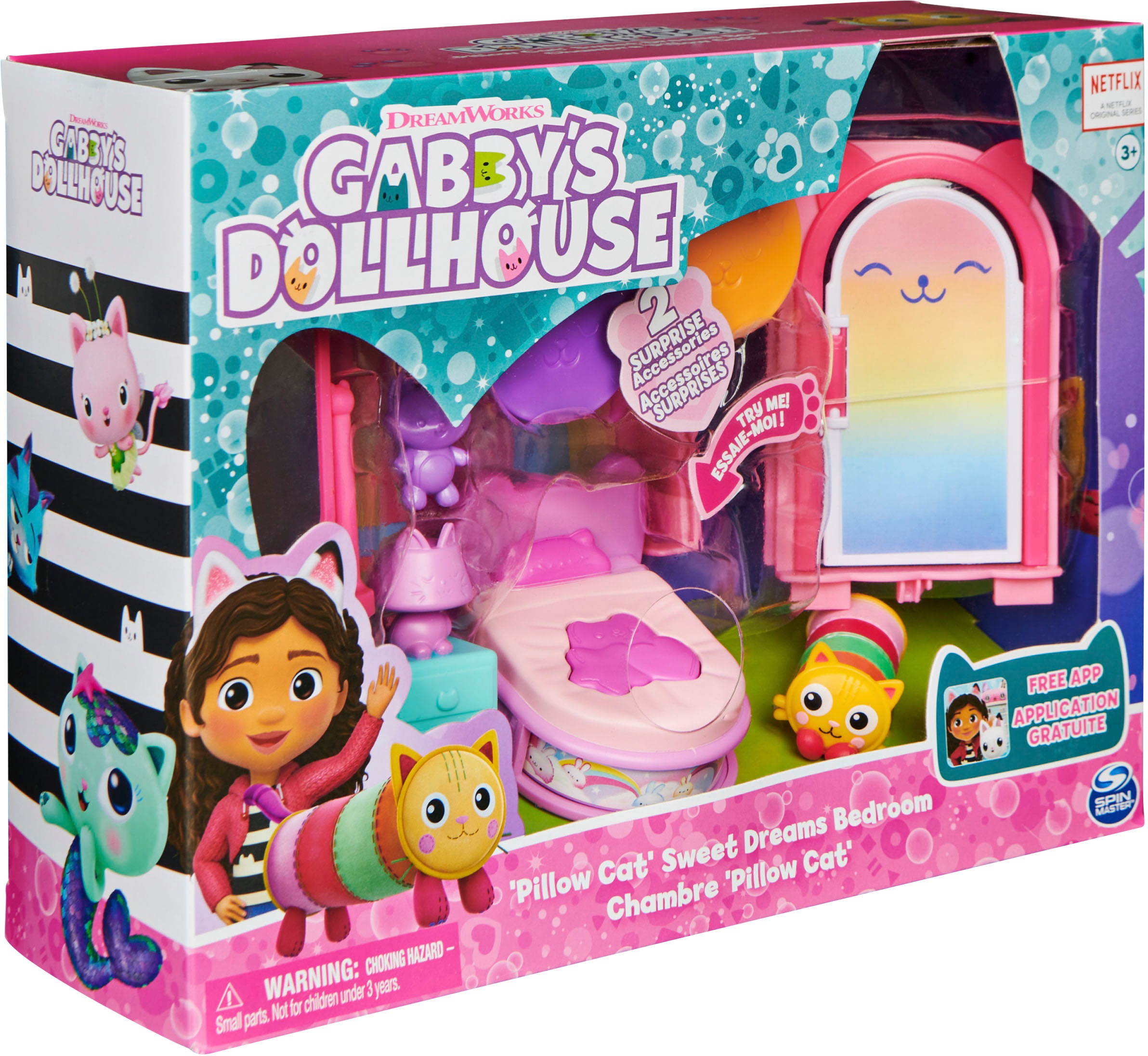 Spin Master Monde de jeu »Gabby's Dollhouse – Deluxe Room – Pillow Cat's Schlafzimmer«