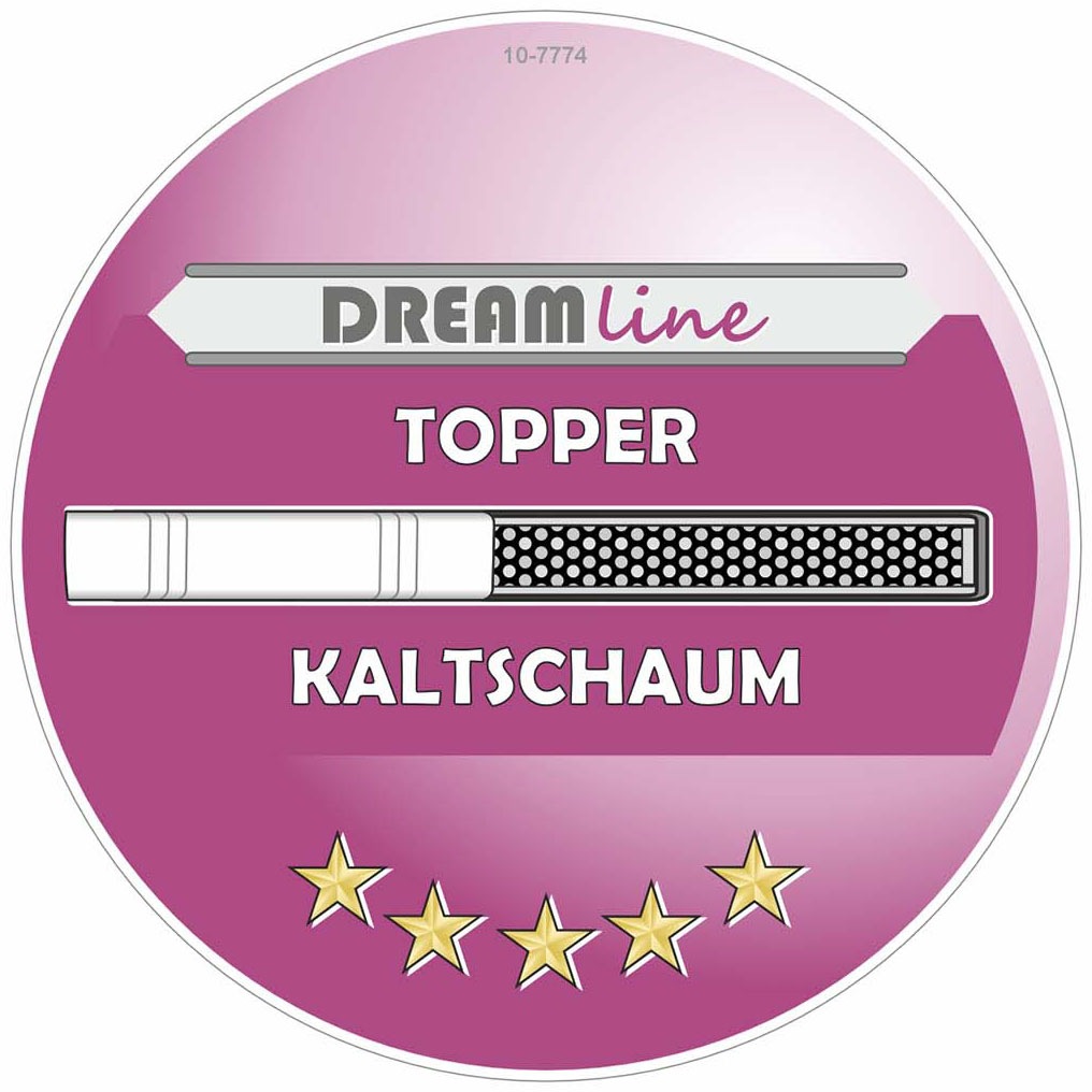 Jockenhöfer Gruppe Lit de boxe »Molly in der Breite 180cm, inkl. Bettkasten« matelas TTFK 7 zones, surmatelas en mousse froide, différentes couleurs