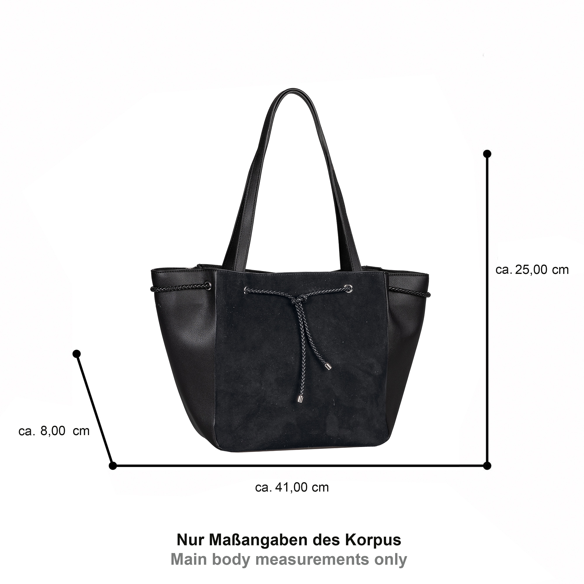 Gabor Shopper »Letitia« sac à main pour femmes avec garniture en ruban