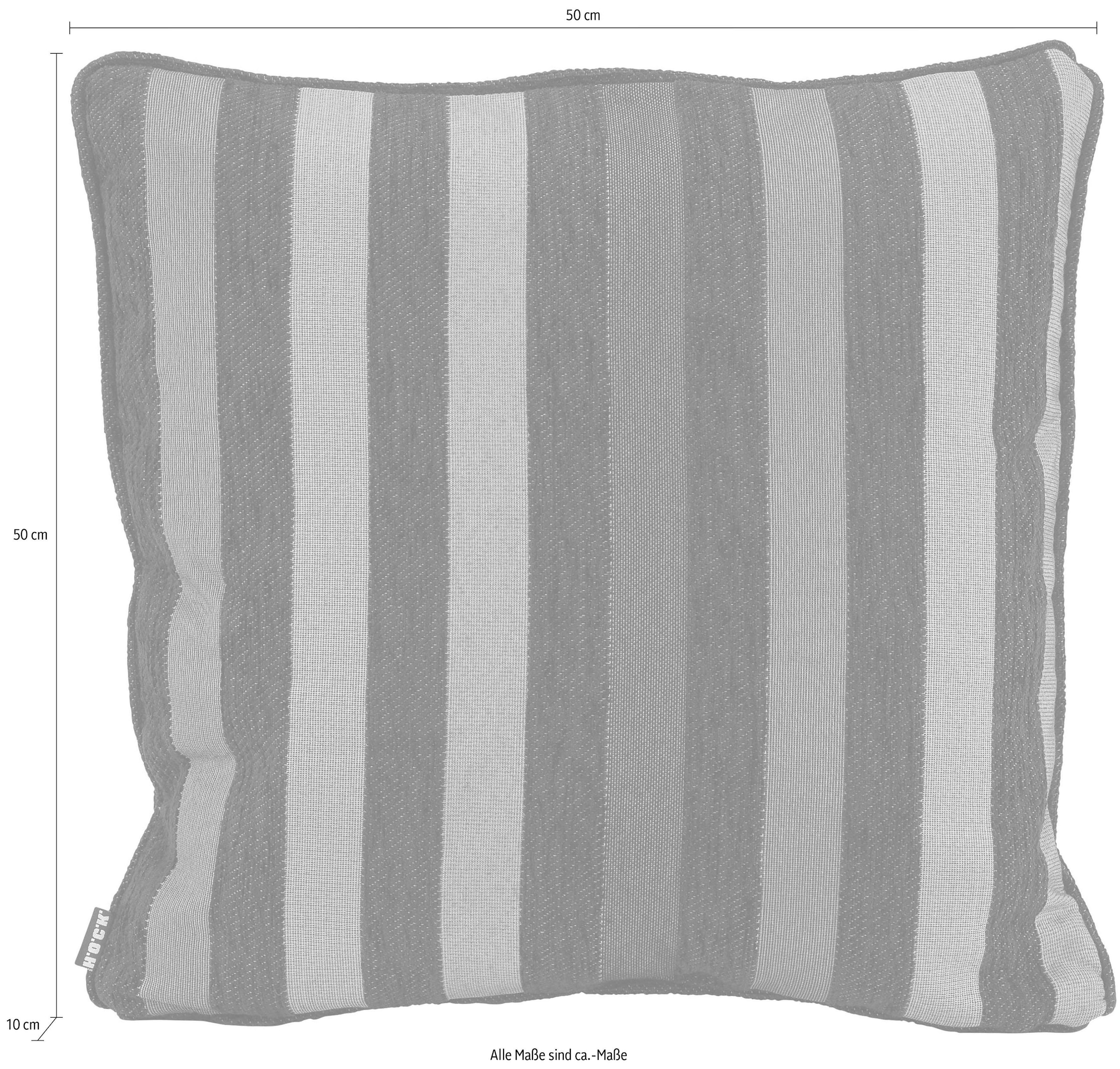 H.O.C.K. Coussin décoratif »Karoo« im Streifenlook, Kissenhülle mit Füllung, 1 Stück