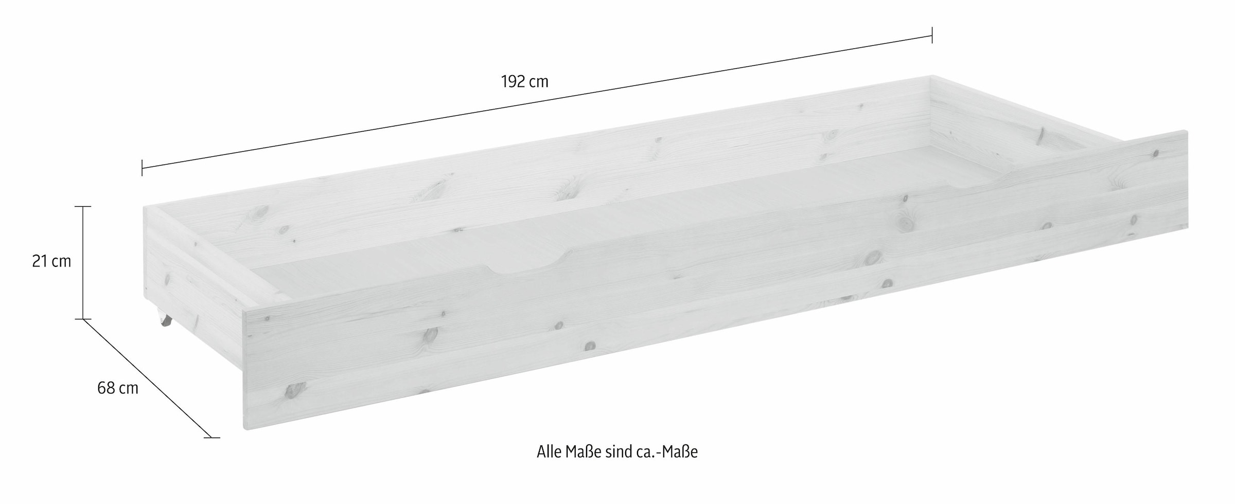 Home affaire Schubkasten »KERO« passend zum Massivholzbett 'KERO', Breite 192 cm