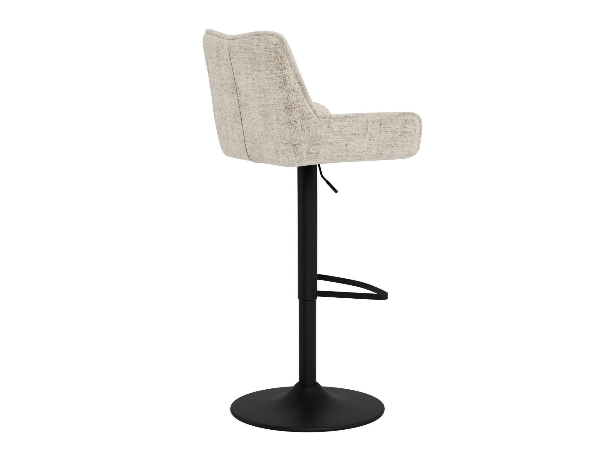 ACTONA GROUP Tabouret de bar »Eddie, Thekenhocker, Barstuhl mit Rückenlehne und Fussstütze« Ensemble, 2, 2 cuis tlg. tabouret de bar, revêtement en tissu, forme courbée, vérin à gaz, FSC™