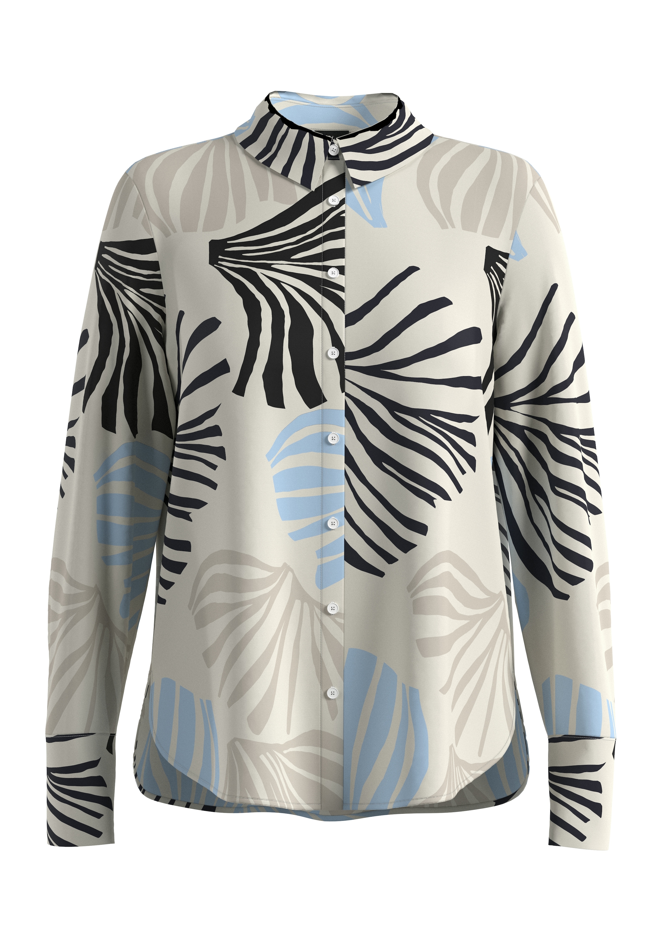 s.Oliver BLACK LABEL Hemdbluse mit All-Over Print