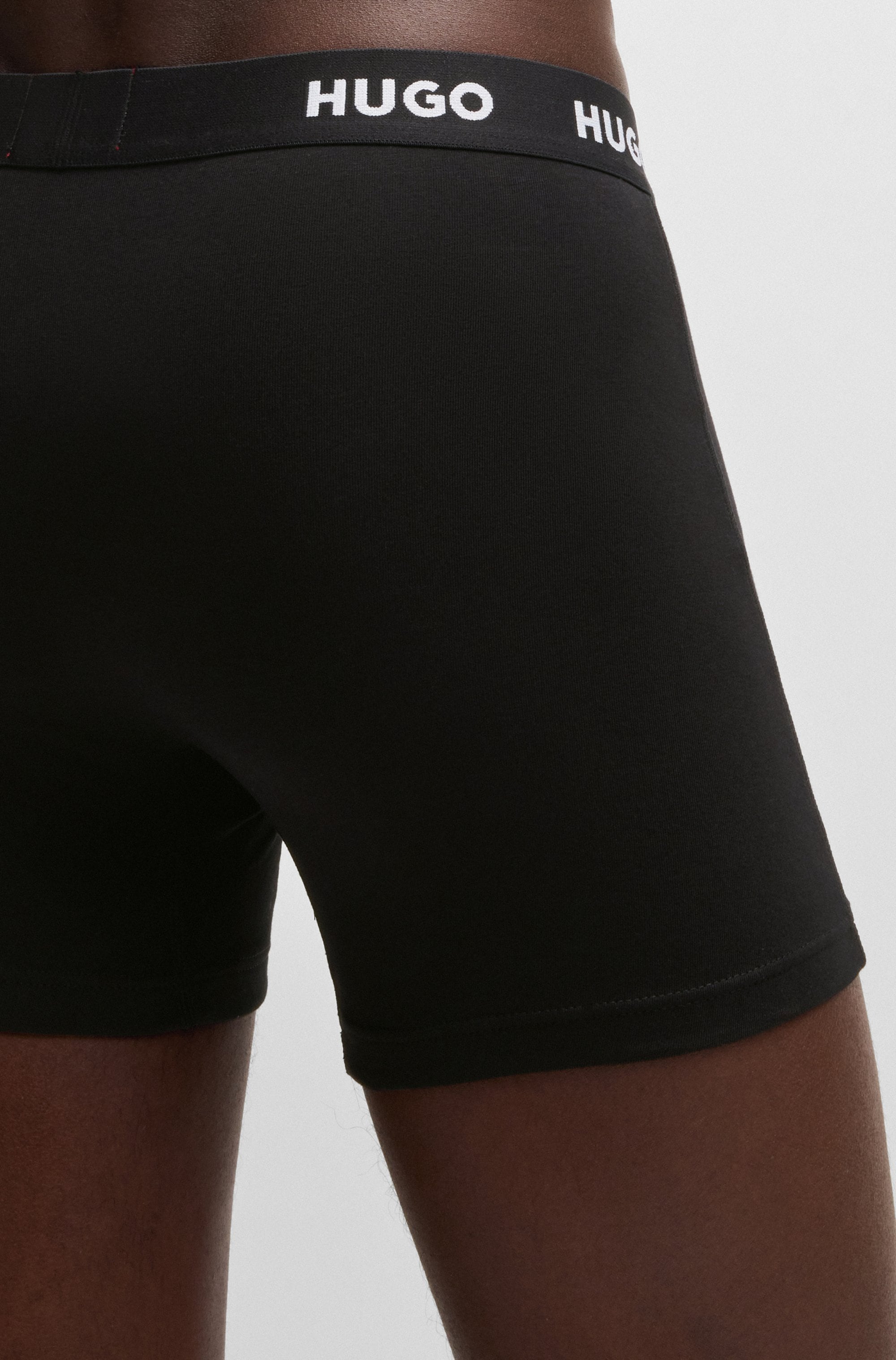 HUGO Underwear Boxer »BOXERBR TRIPLET PACK« 3 Stk. mit HUGO Logo-Elastikbund