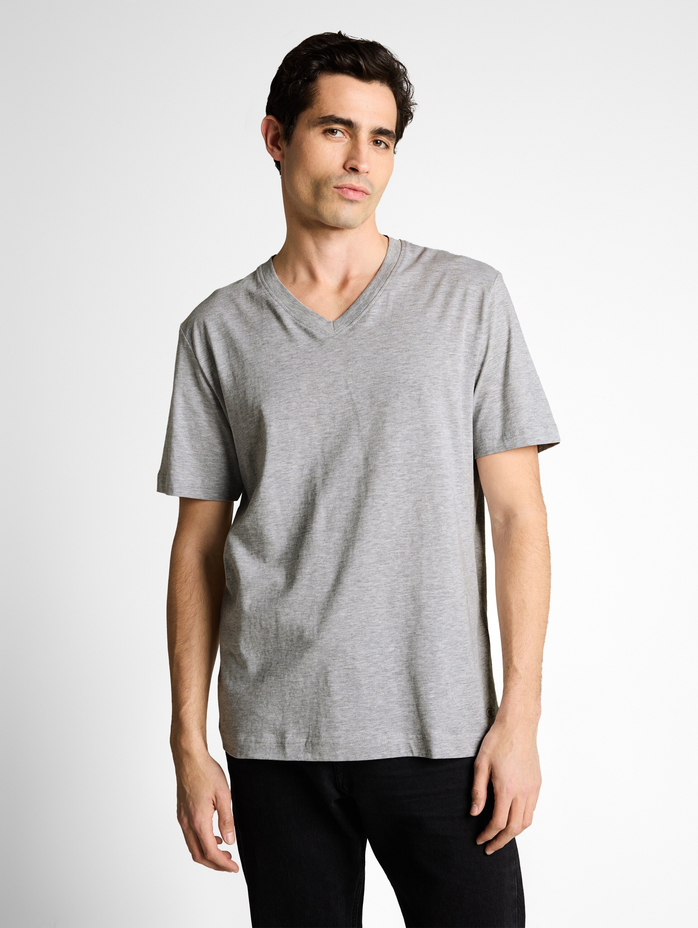 TOM TAILOR T-Shirt Packung, 2 mit V-Ausschnitt, Doppelpack