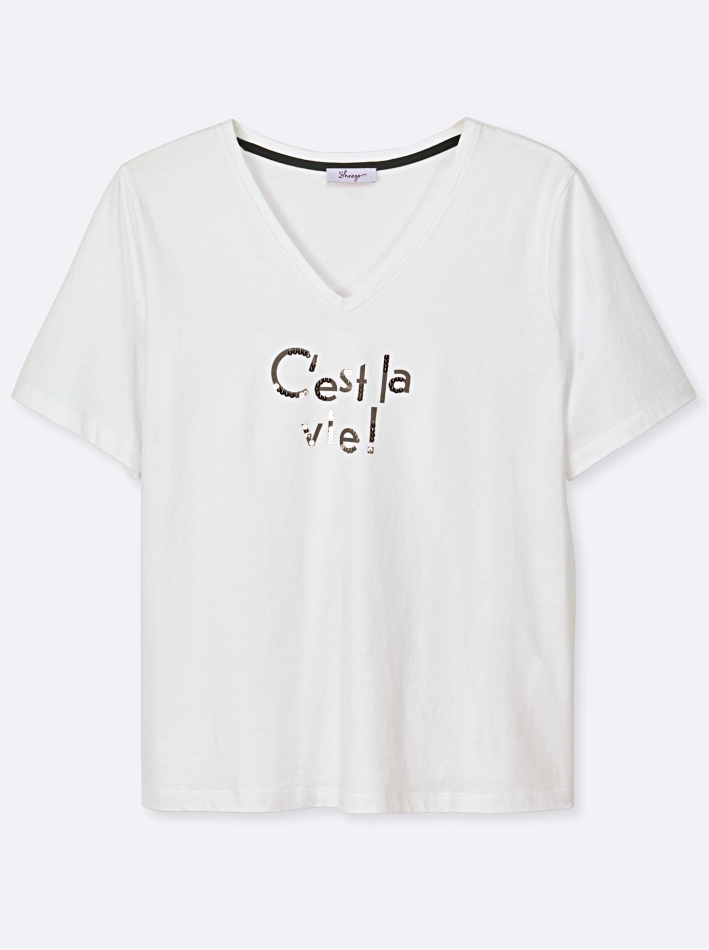 Sheego T-shirt en V »Shirt« 1