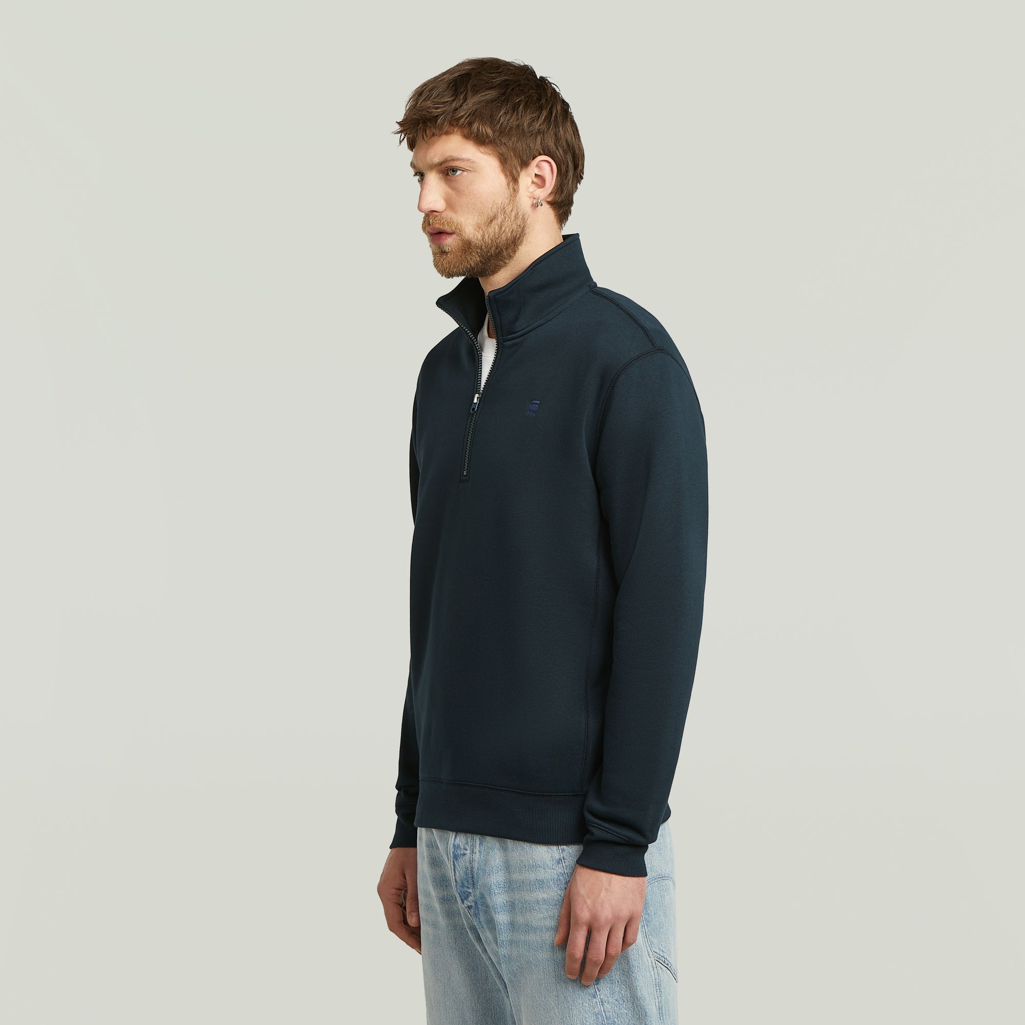 G-STAR Sweat-shirt »Premium Core Half Zip«, avec col montant
