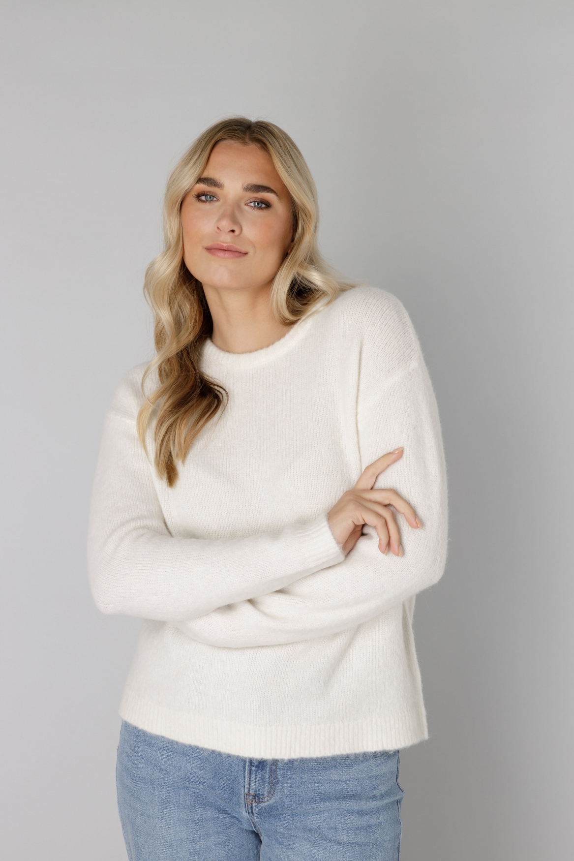 Base Level Pull en tricot »Yana«, mit Wolle
