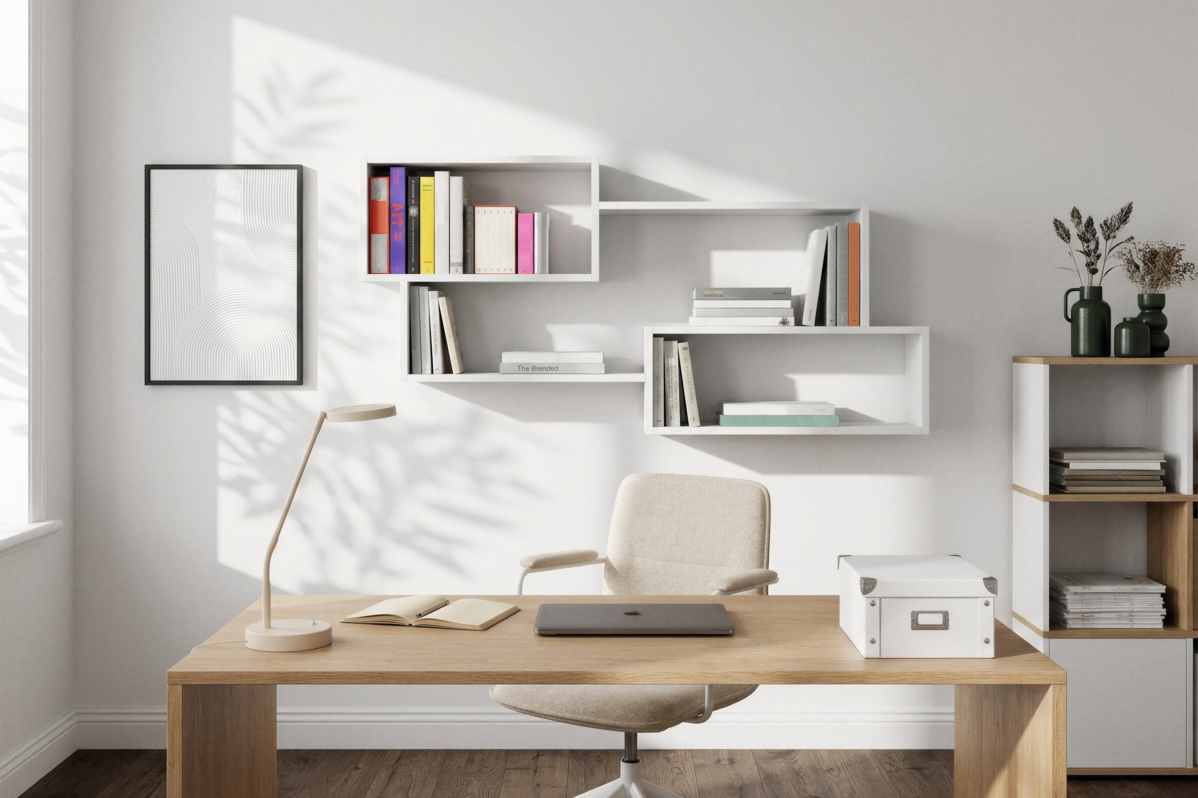Home affaire Tableau mural »Wandregal Trio« 1 cuis tlg. idéal comme étagère à livres, étagère déco ou rangement au bureau