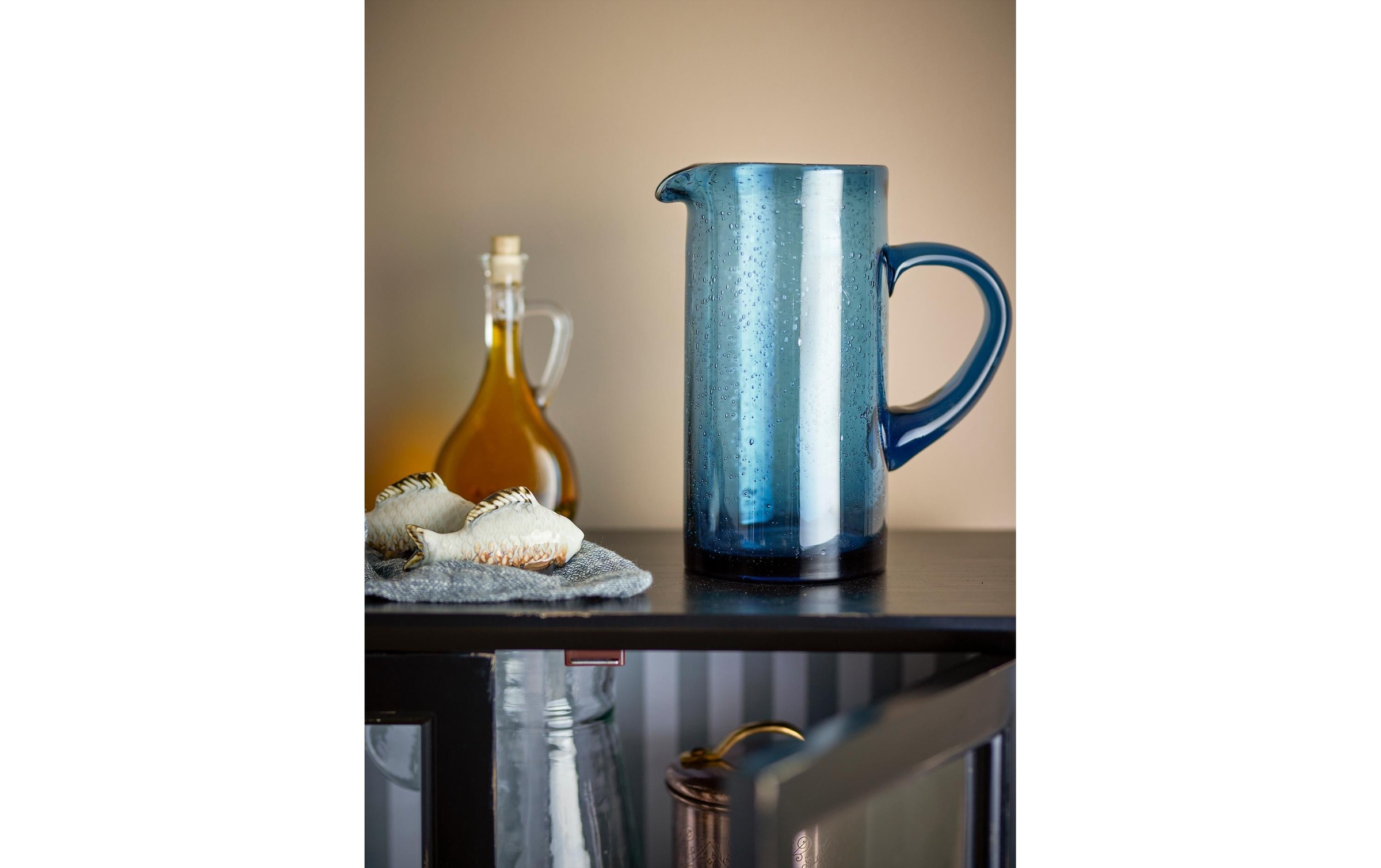 Bloomingville Wasserkrug »Tabby 1,1 l, Blau«