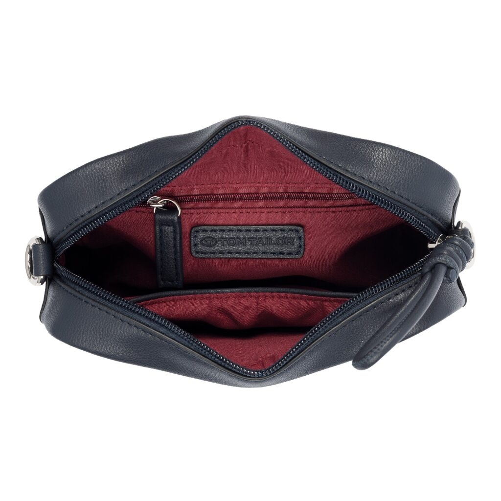 TOM TAILOR Sac à bandoulière »Tatiana« Sac à main pour femme, sac pour appareil photo, sangle tricolore finement tissée