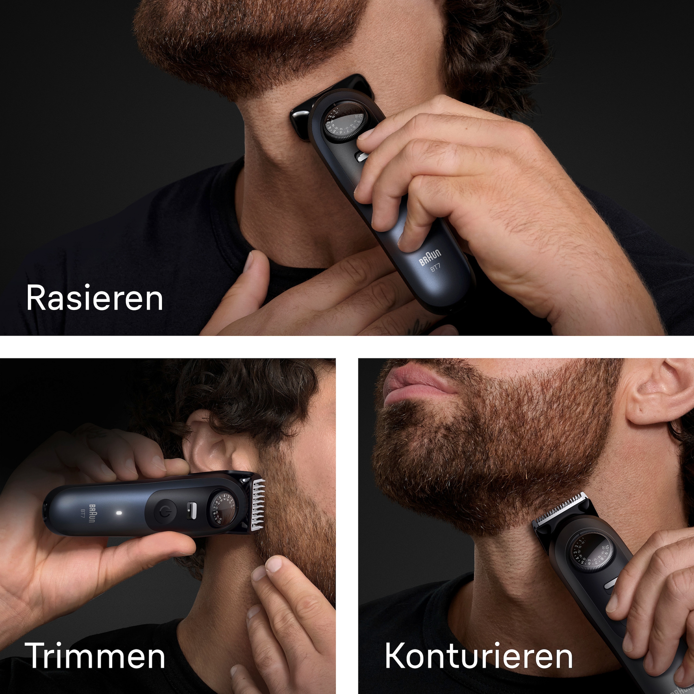 Braun Tondeuse à cheveux »Series 7 BT7540 / BT7520« 8 Aufsätze Ensemble 11 en 1, ProBlade, tondeuse à poils de nez, AutoSense, batterie 120 min