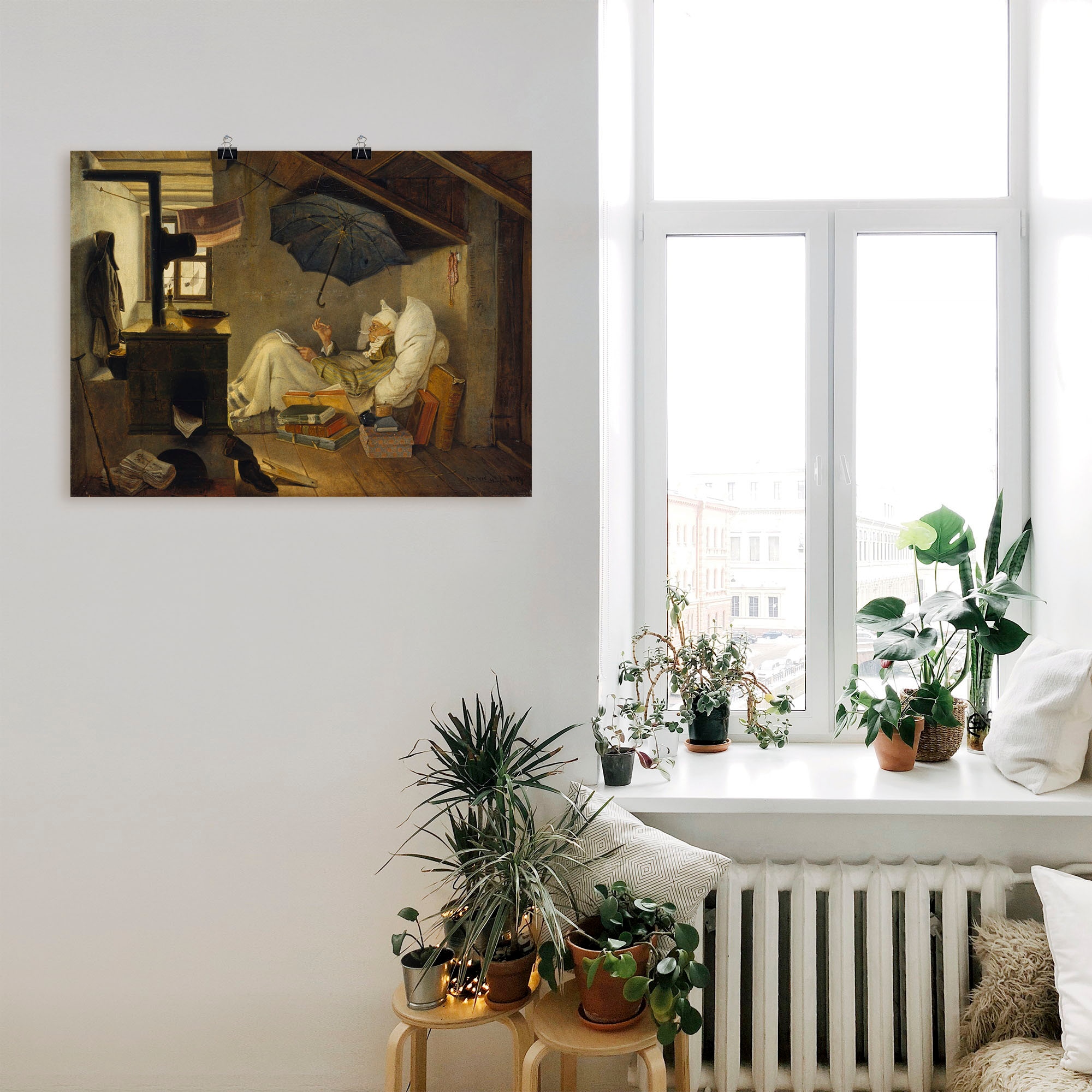 Artland Wandbild »Der arme Poet. 1839« Mann 1 Stk. tlg. als Leinwandbild, Poster, Wandaufkleber in verschied. Grössen