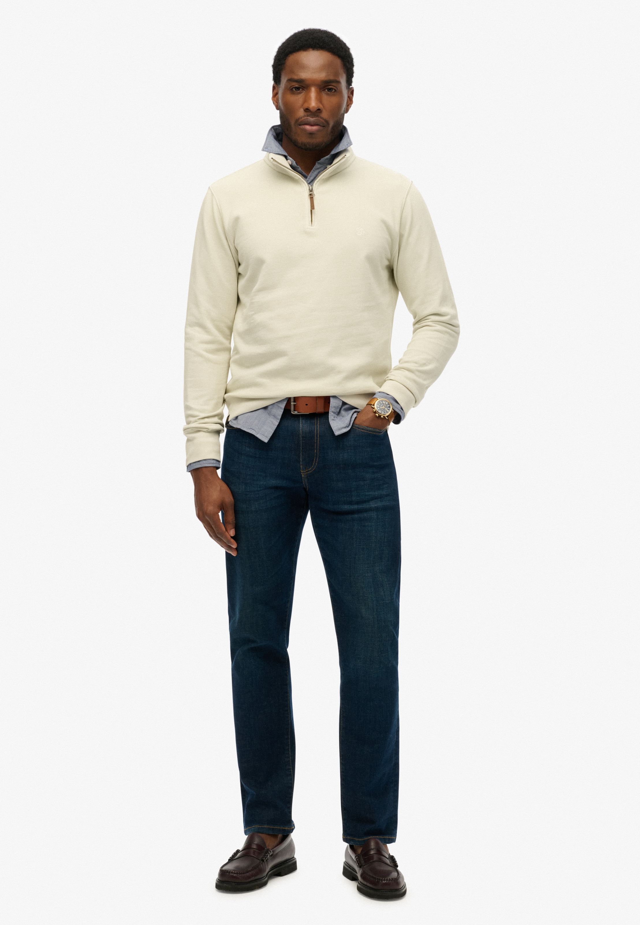 Superdry Sweatshirt »CLASSIC ESSENTIAL HENLEY«
