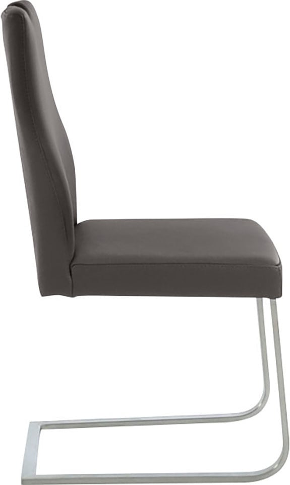 K+W Komfort & Wohnen Chaise cantilever »6194« () avec poignée pratique en haut du dossier, structure en acier inoxydable