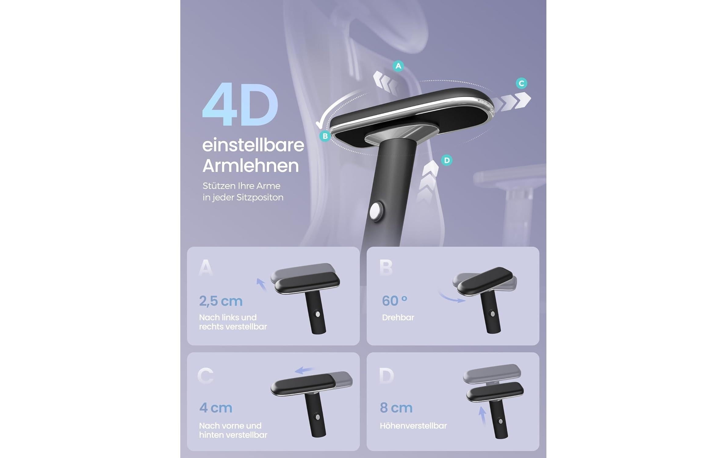 SONGMICS Chaise de bureau »mit Armlehnen« ()