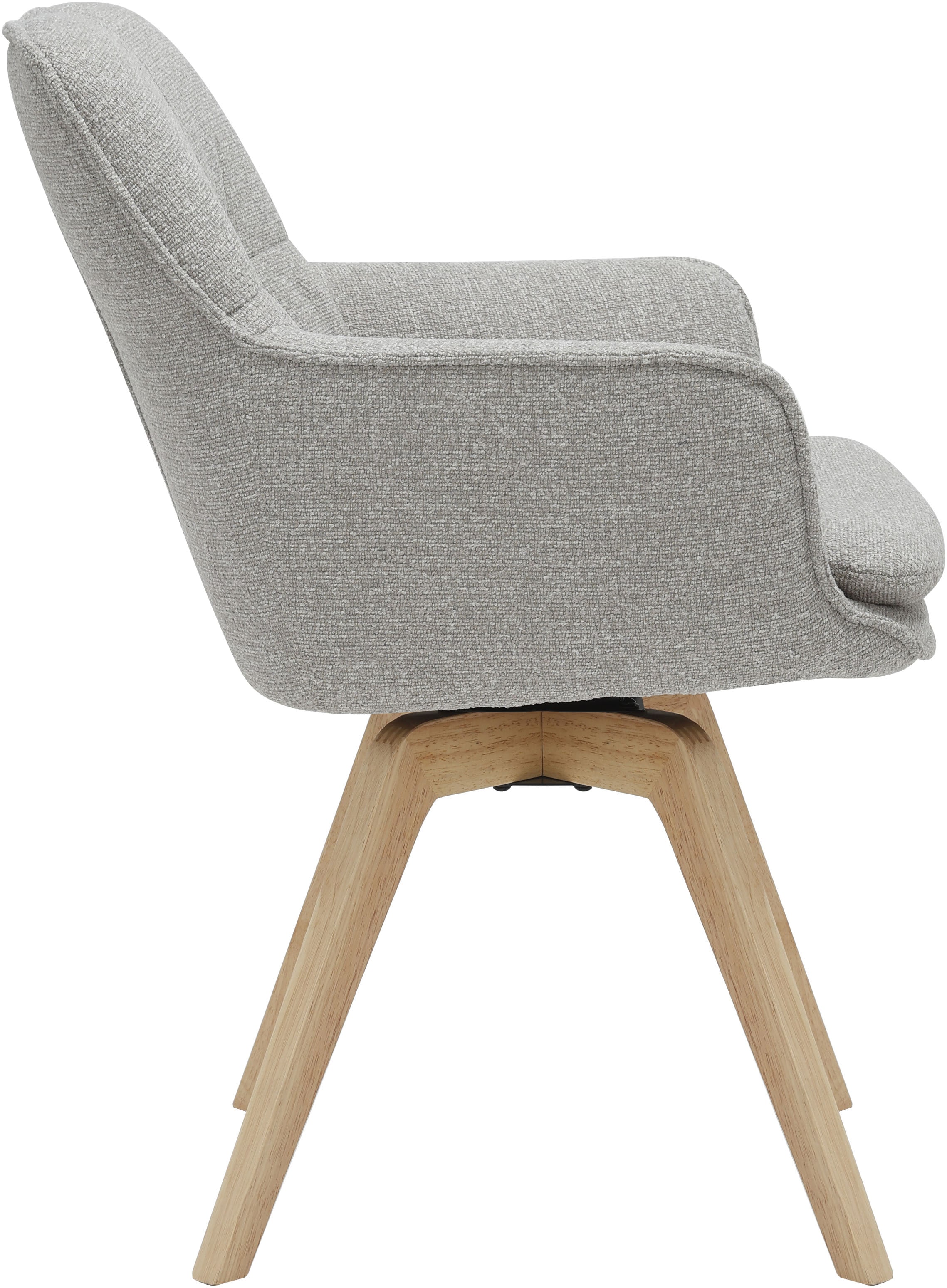 GOODproduct Esszimmerstuhl »Sigune« () 1 Stk.pflegeleichter Webstoff Bezug, massives Echtholzgestell