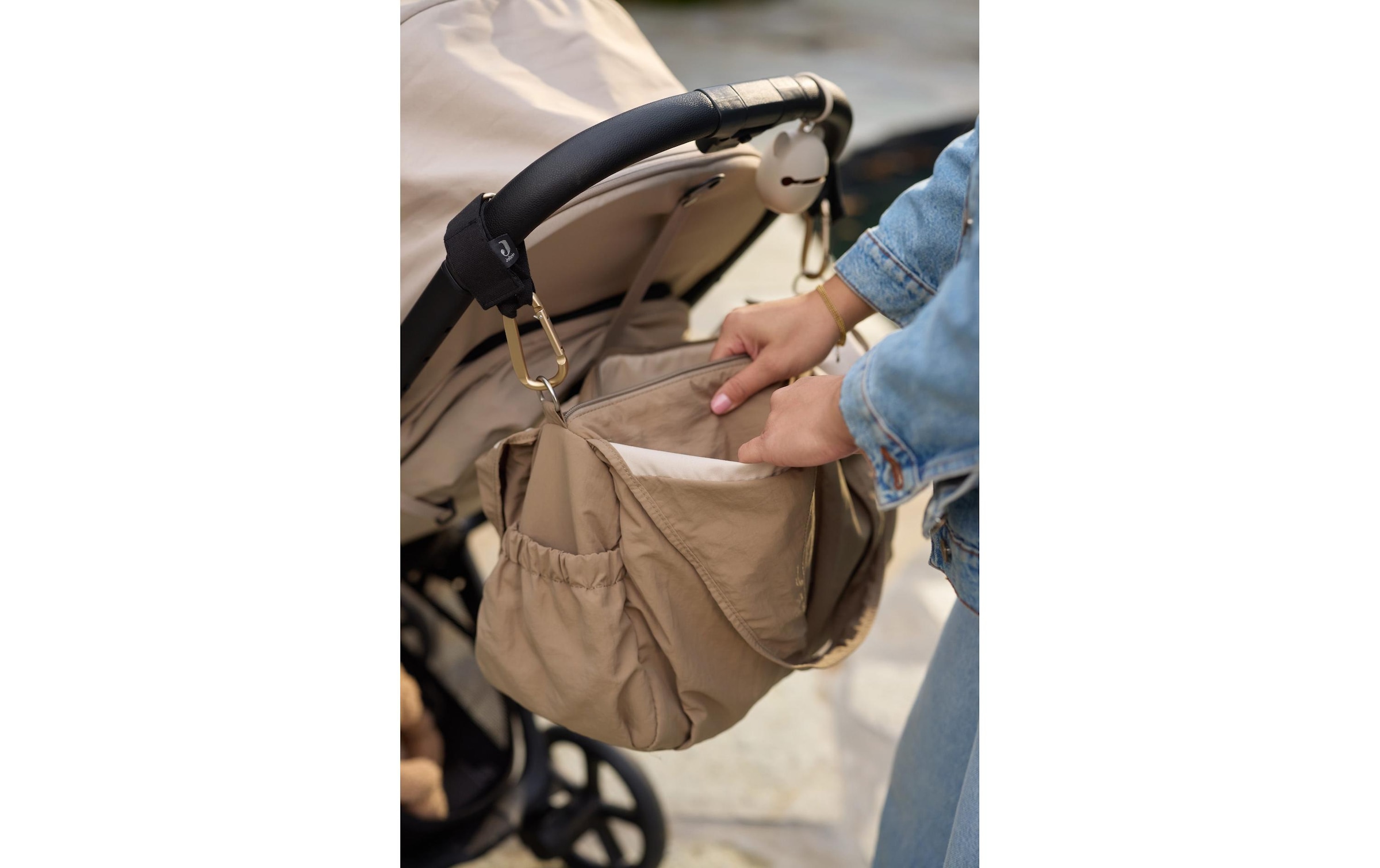 Jollein Sac à langer »Urban Earthy« Geräumige Tasche für unterwegs mit Baby