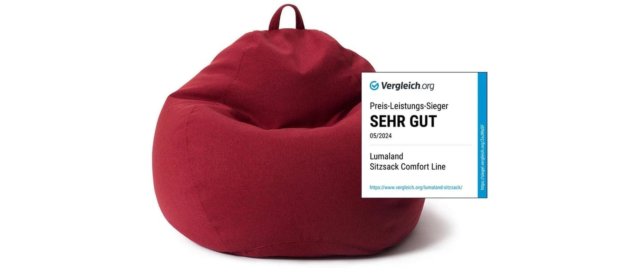 Lumaland Pouf »Lumaland Sitzsack Comfort 120 l «