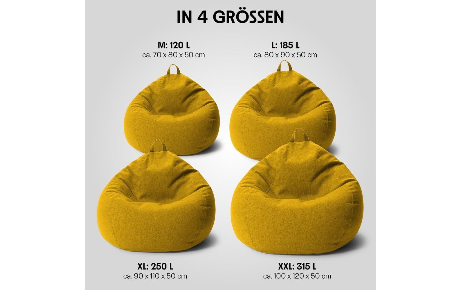   Sitzsack »Basic-Comfort 120 l Polyester (PES)«