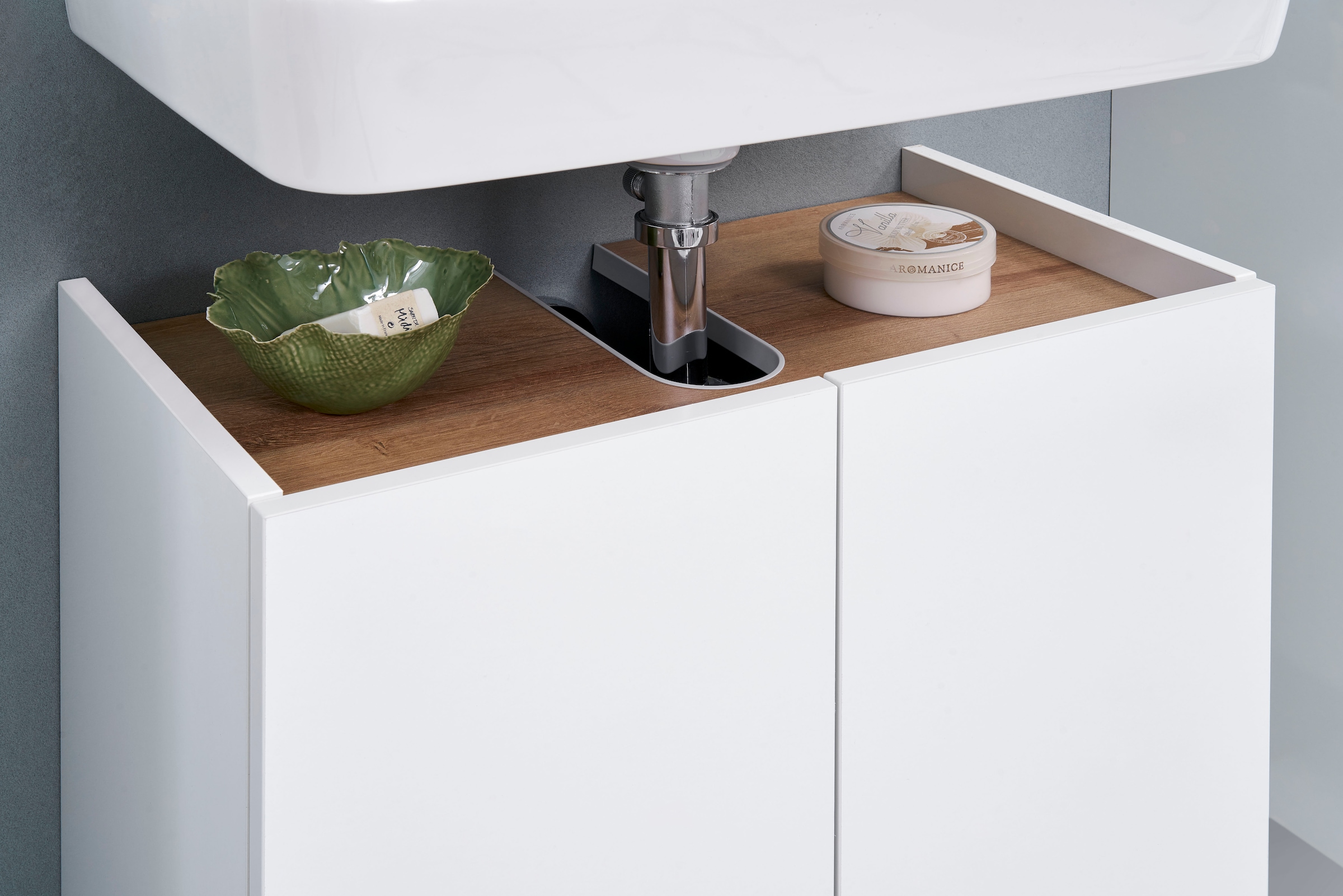 Saphir Ensemble de meubles de salle de bain »Quickset 947 3-teilig, Waschbeckenunterschrank mit Spiegel« 3 cuis tlg.