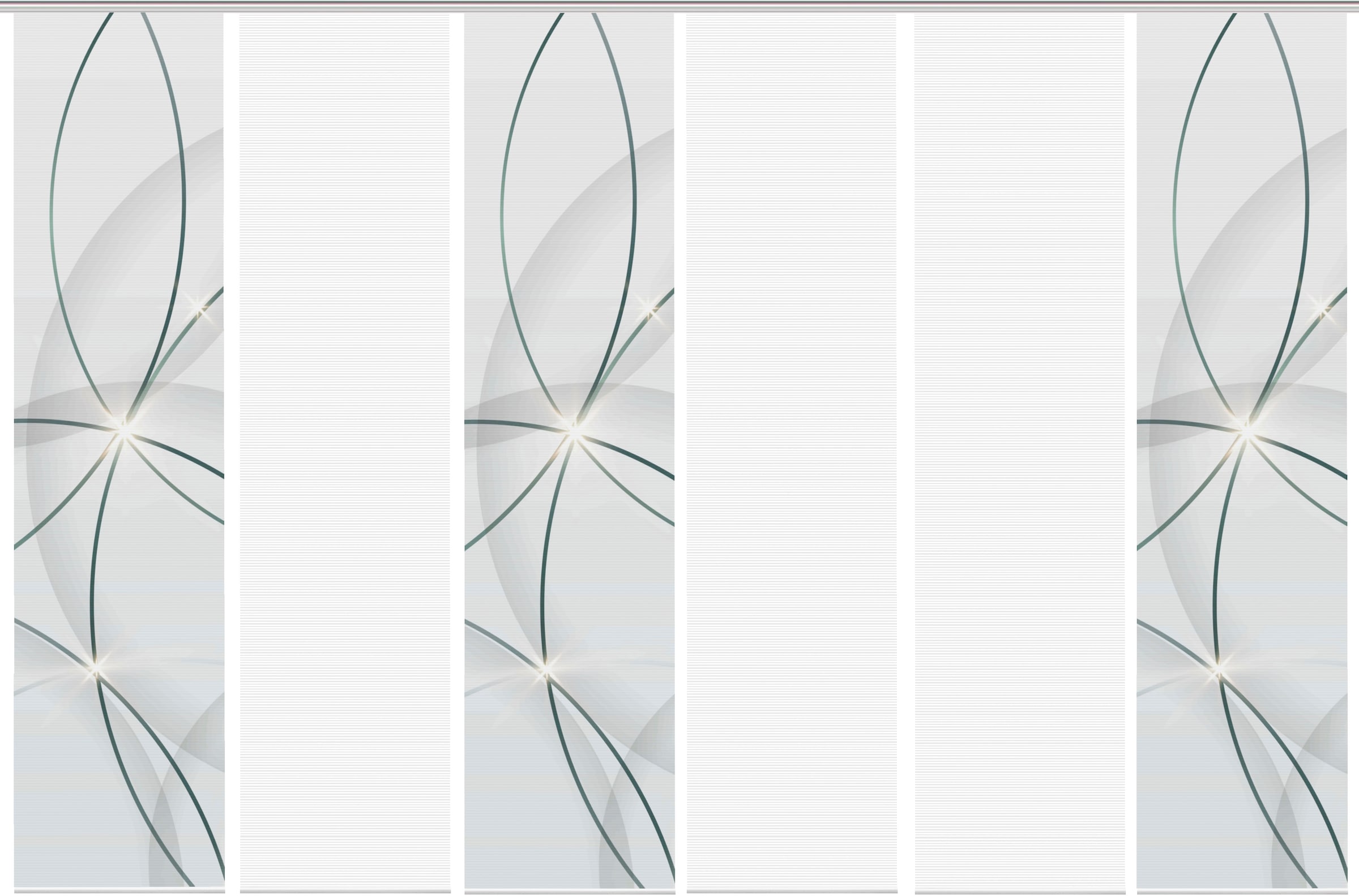 Vision S Rideau coulissant »BLINKI« Support de panneau 1 cuis tlg. DIGITALDRUCK