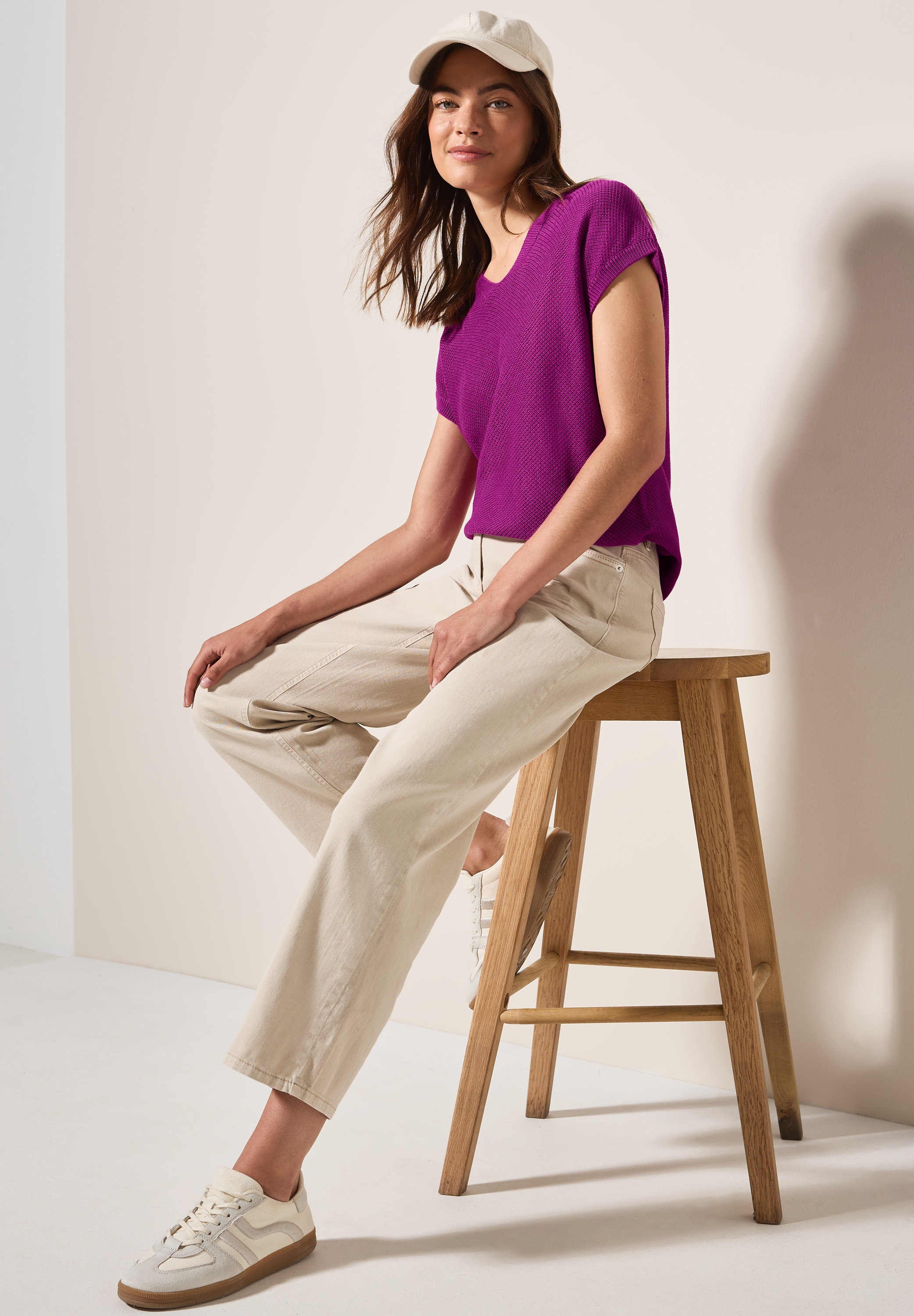 Cecil Strickpullover mit feiner Struktur