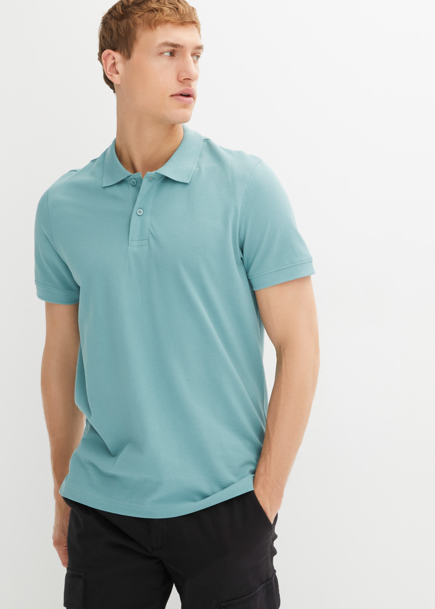 bonprix Polo »Piqué-Poloshirt aus reiner Baumwolle« 1 Regular Fit, Kurzarm, aus hautfreundlicher Baumwolle